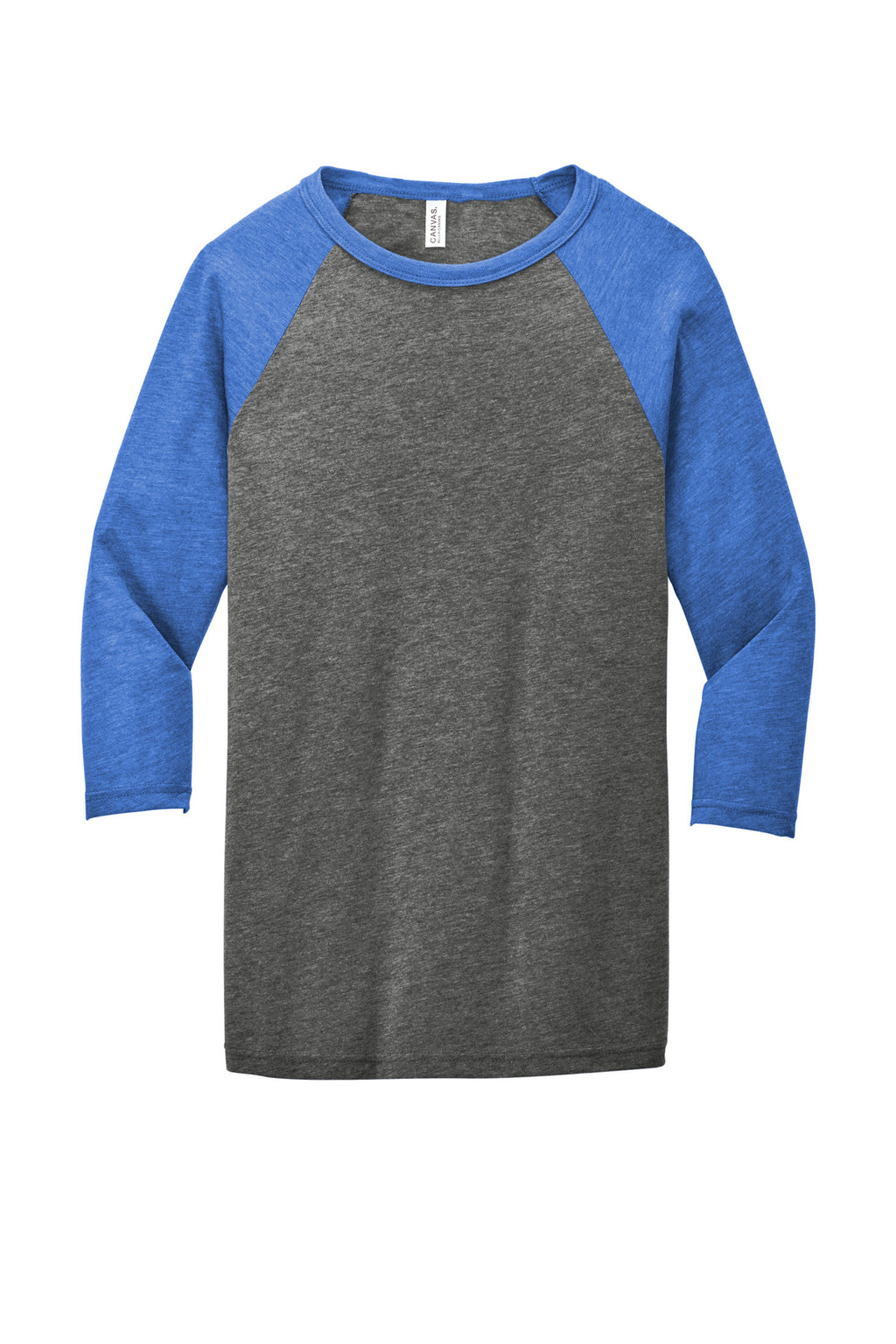 Unprinted raglan shirt back view for custom baseball uniform printing