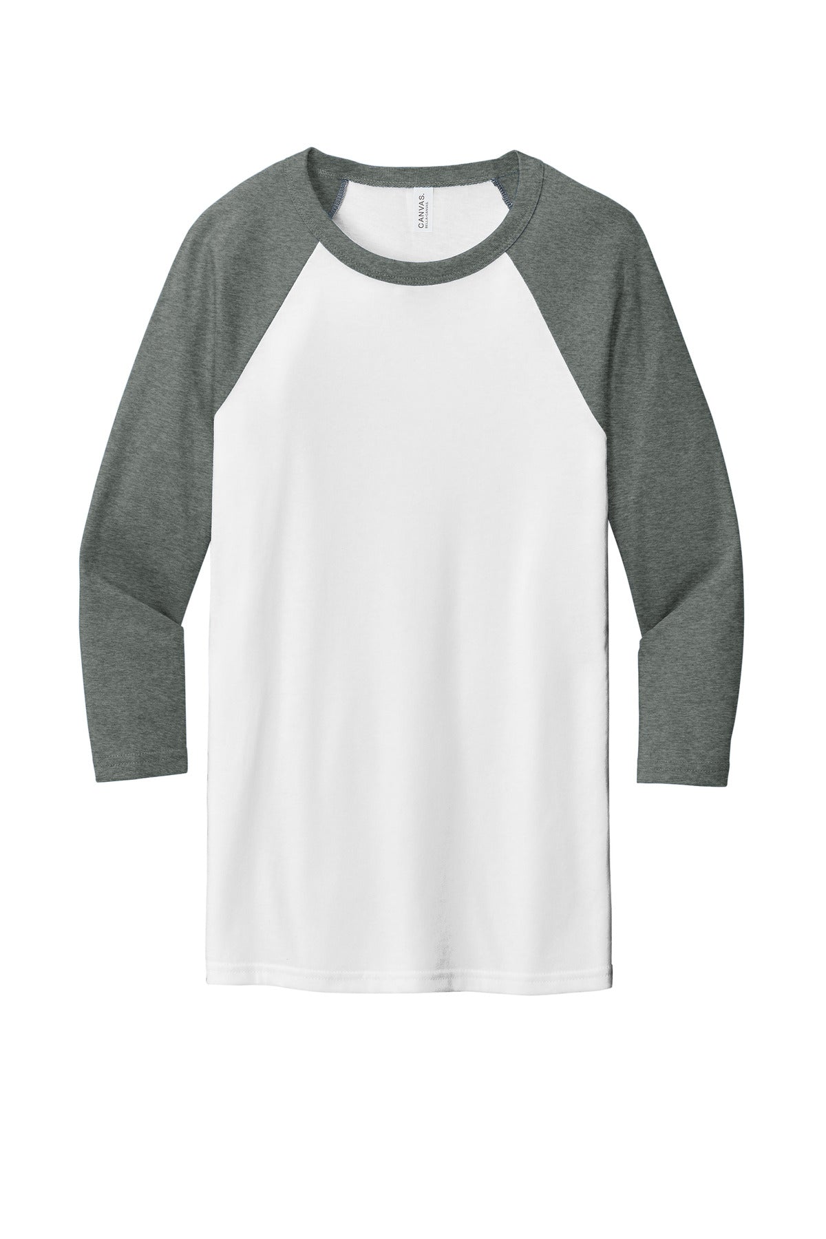 Blank contrast sleeve baseball shirt for team custom t-shirt printing