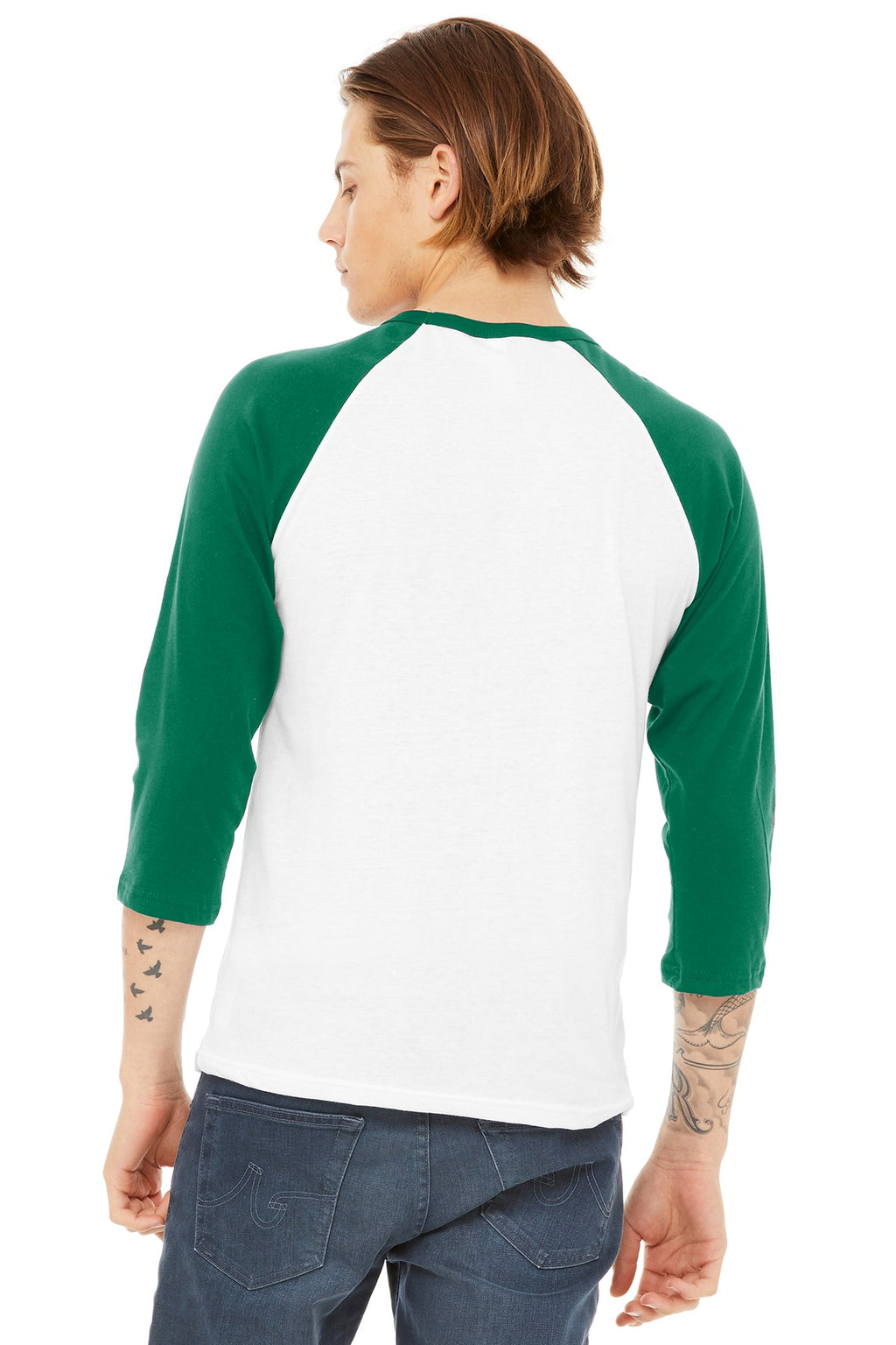 Lightweight raglan shirt back photo for custom baseball uniforms