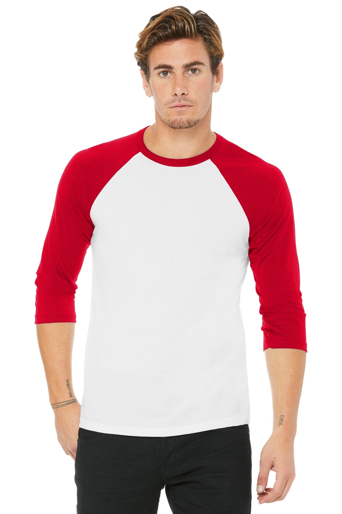 BC3200 baseball tee back view