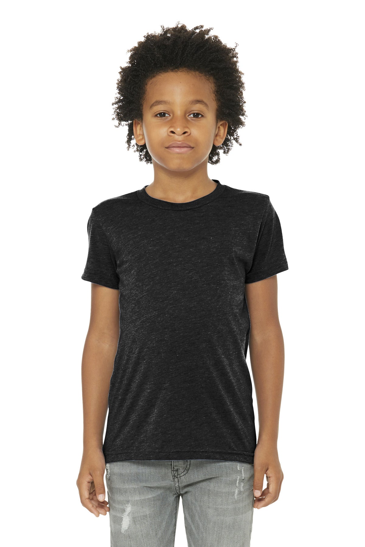 BELLA+CANVAS BC3413Y clean front panel for custom logo placement
