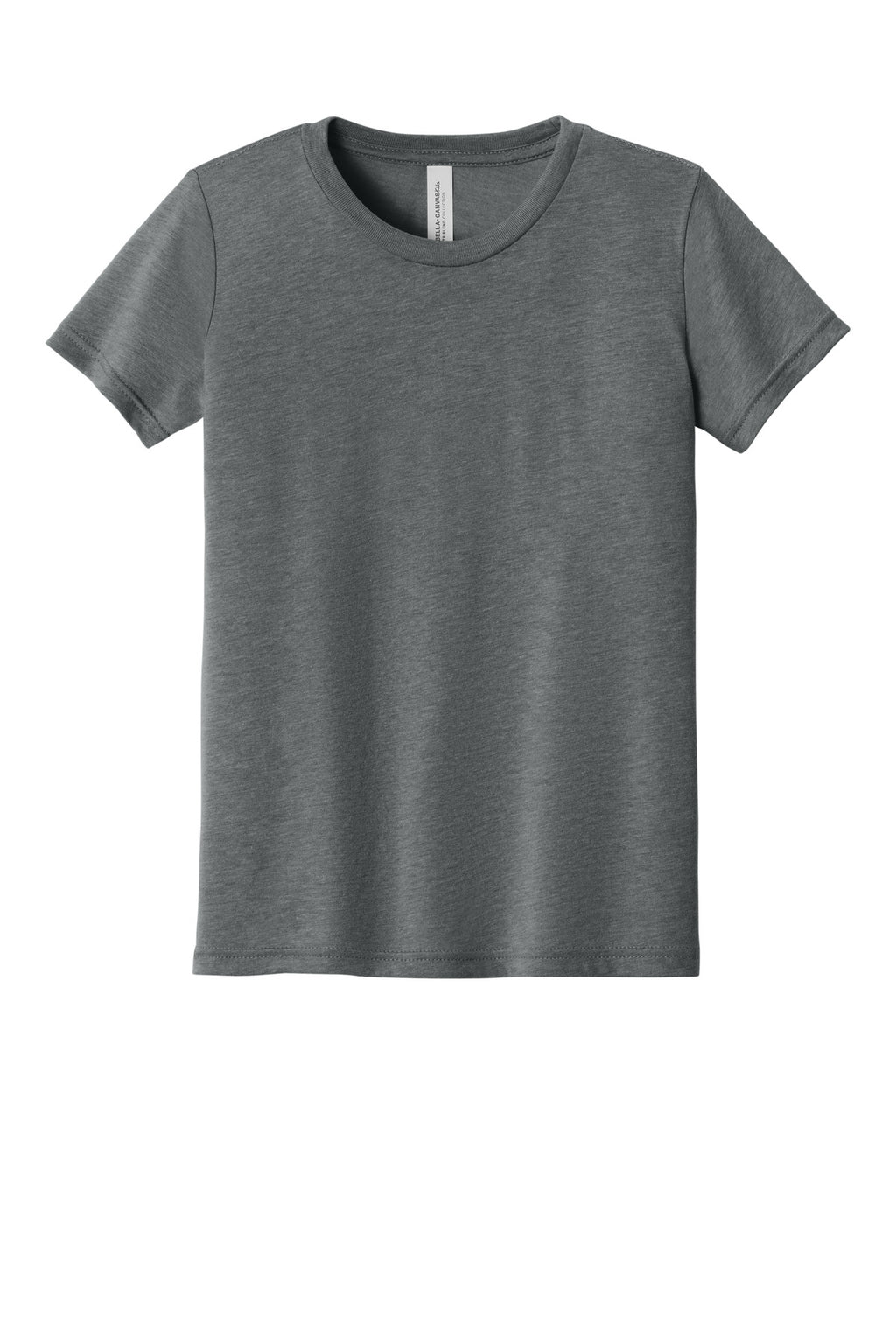 Blank youth triblend shirt side angle for DIY Printz custom apparel