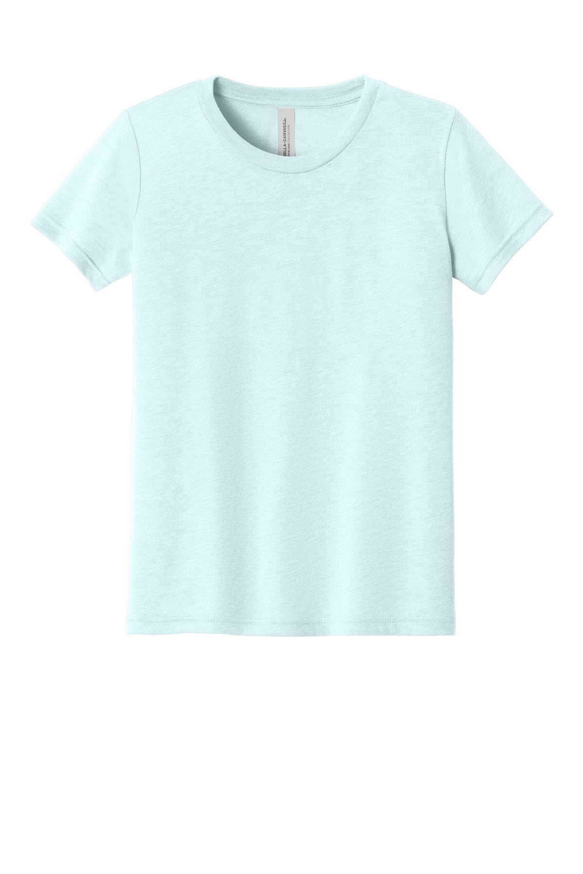 Blank youth triblend t-shirt folded flat for same day custom apparel