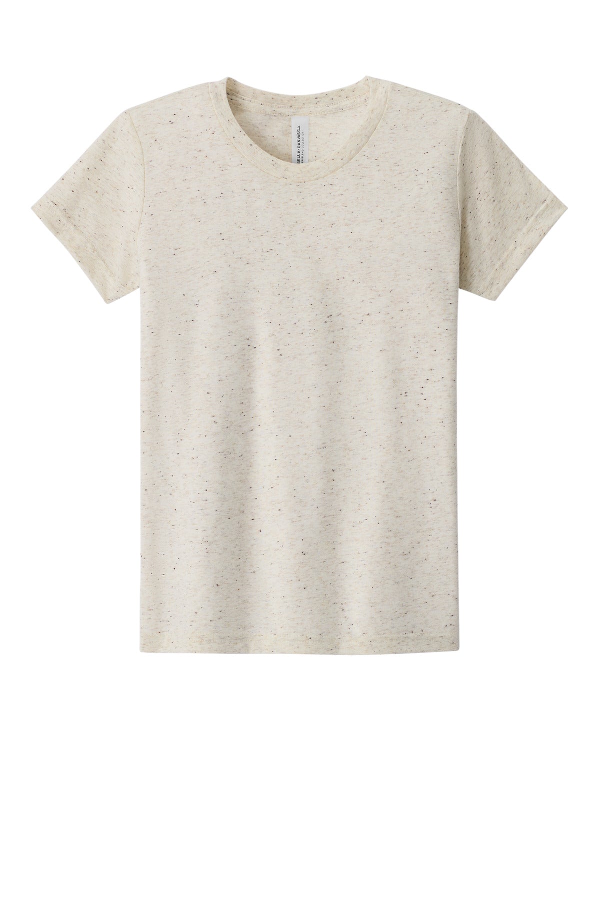 BELLA+CANVAS BC3413Y side seam close-up for custom youth apparel