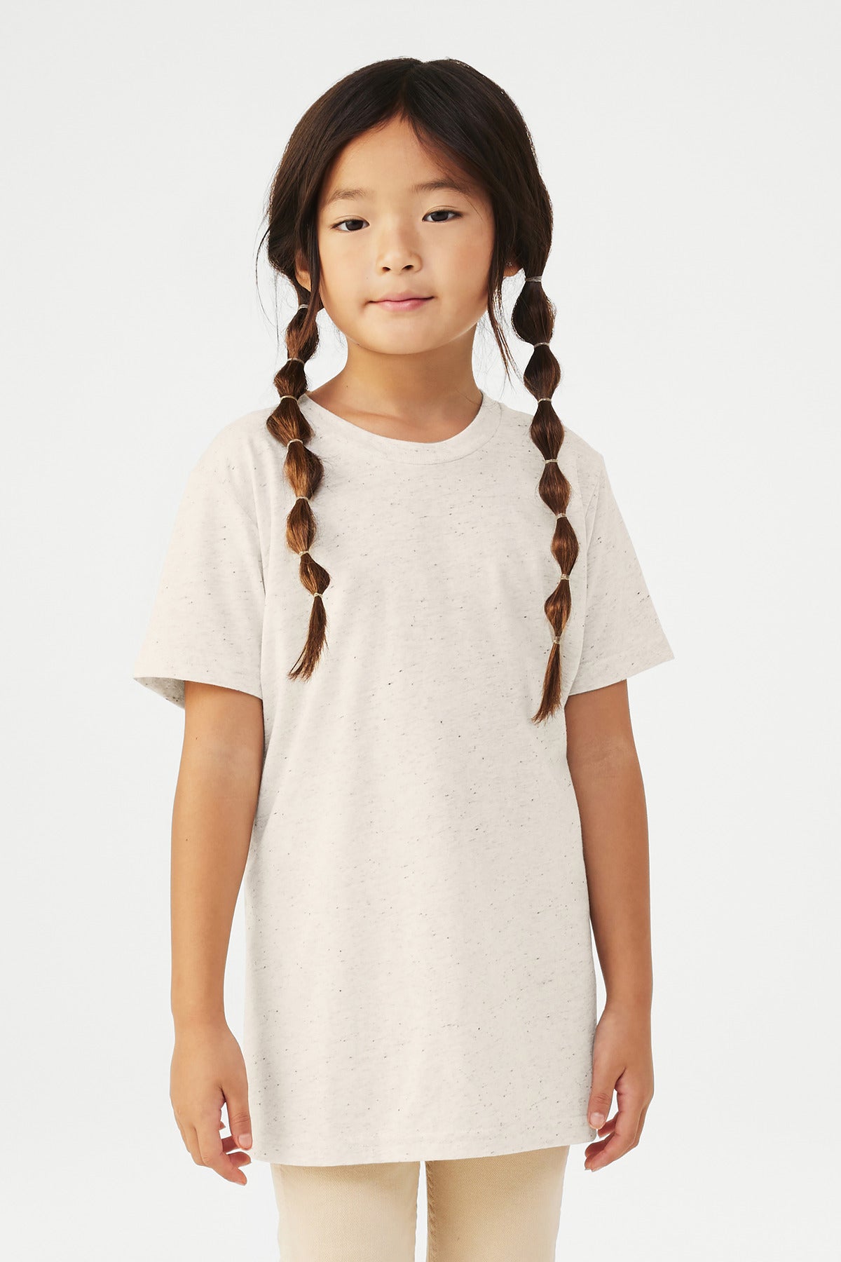 Blank youth shirt clean front photo for same day DTF printing
