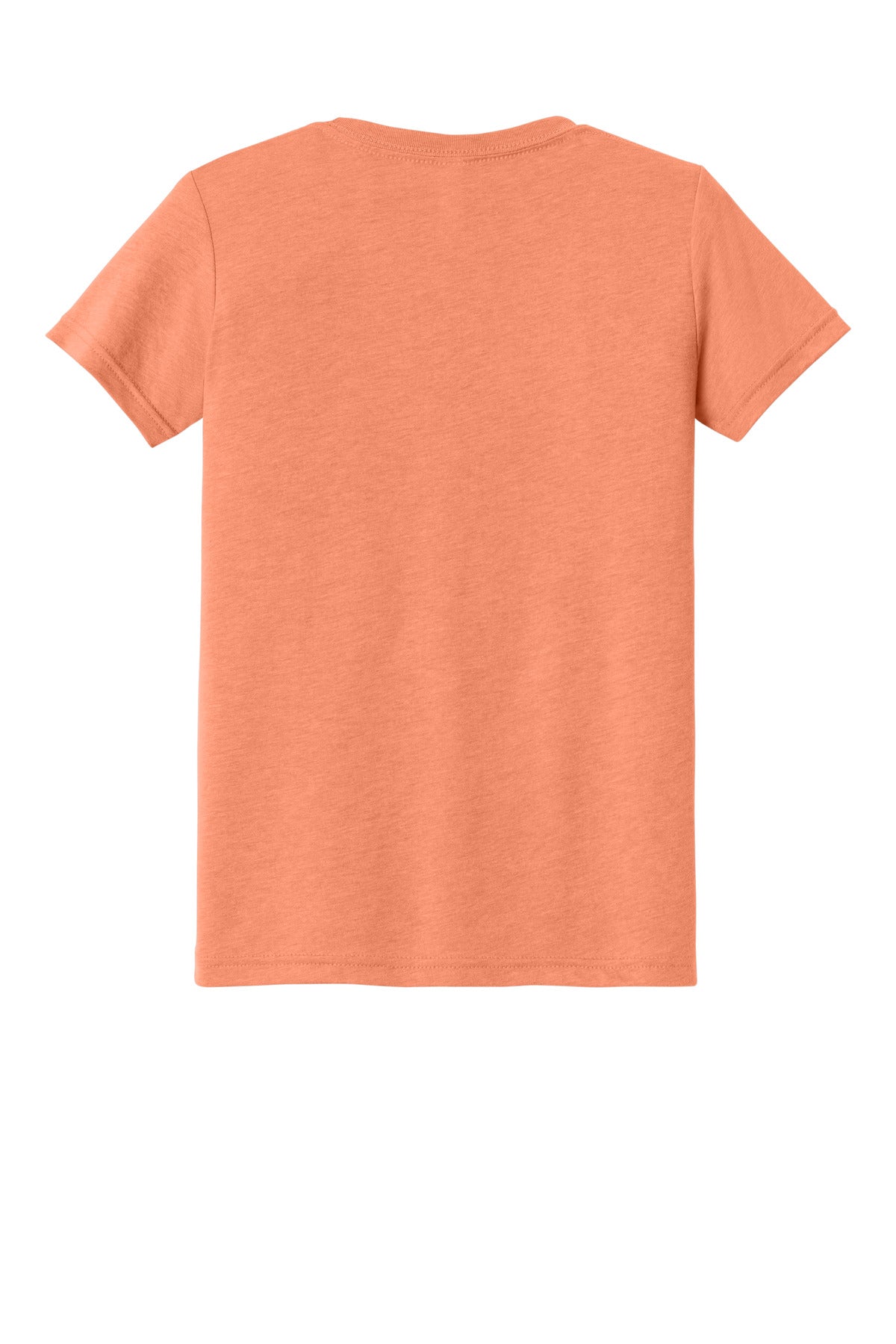 Blank youth tee back view for custom camp and club shirts