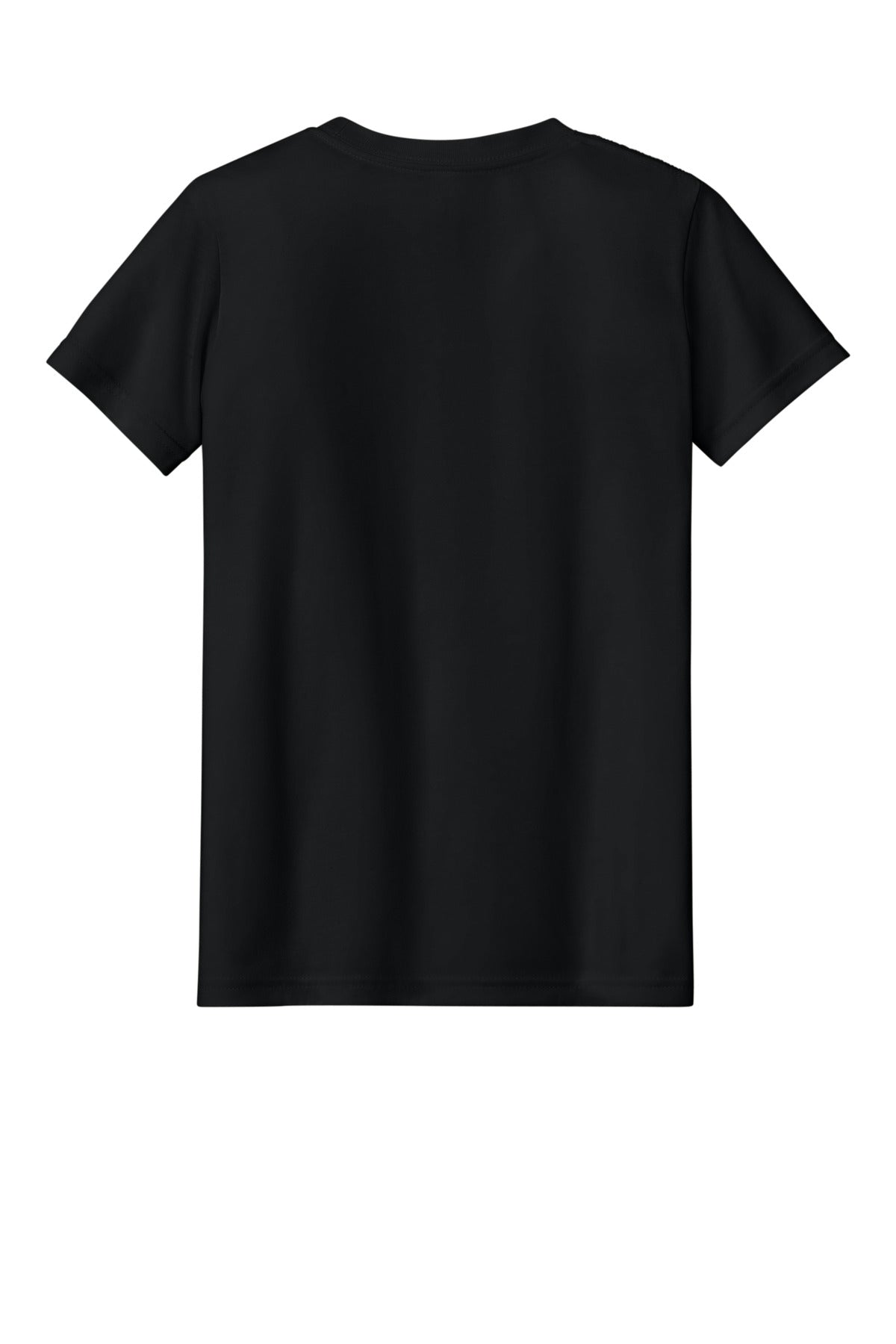 Lightweight youth triblend shirt folded on table for rush orders