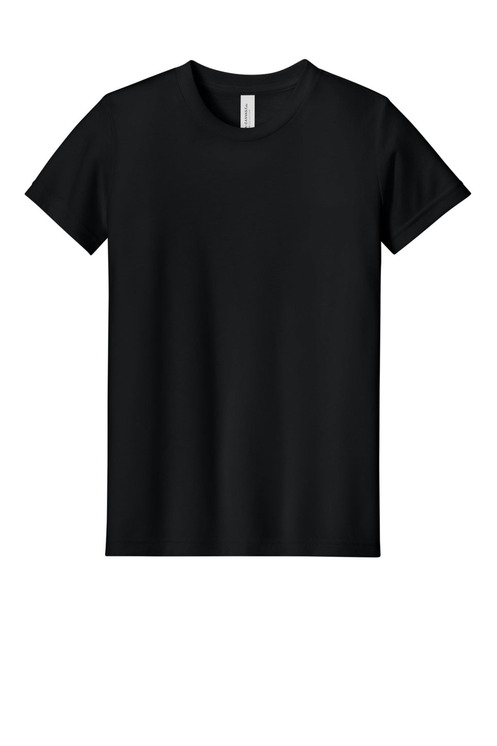 BELLA+CANVAS youth tee hem detail for custom t-shirt decoration