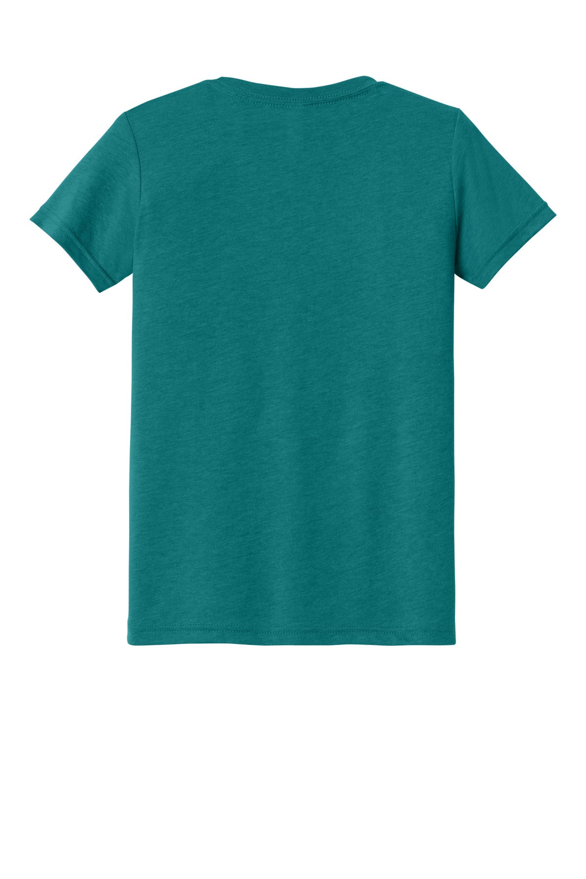 BC3413Y blank tee front and back view for custom school orders