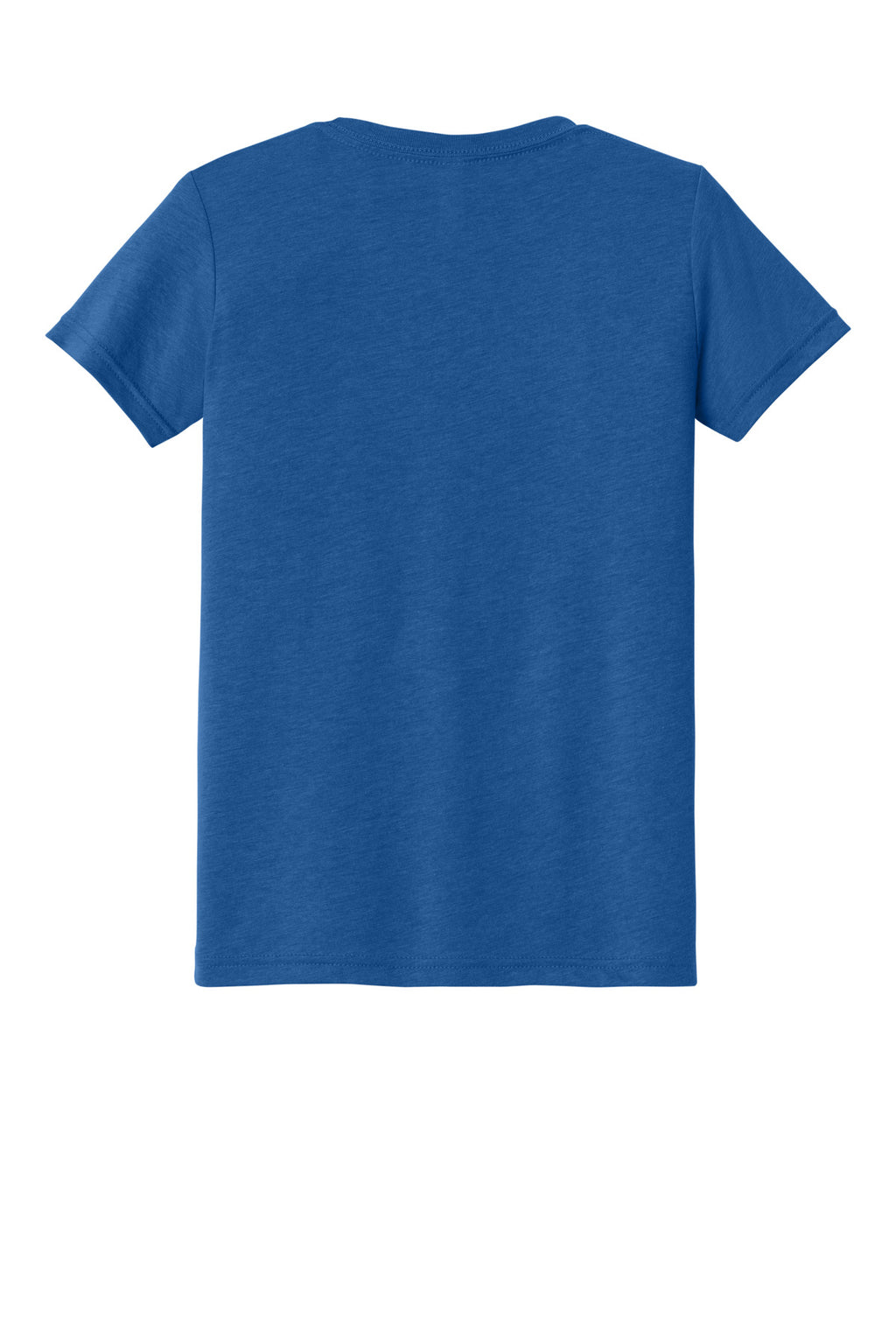 Retail-fit youth triblend shirt on model for custom merch