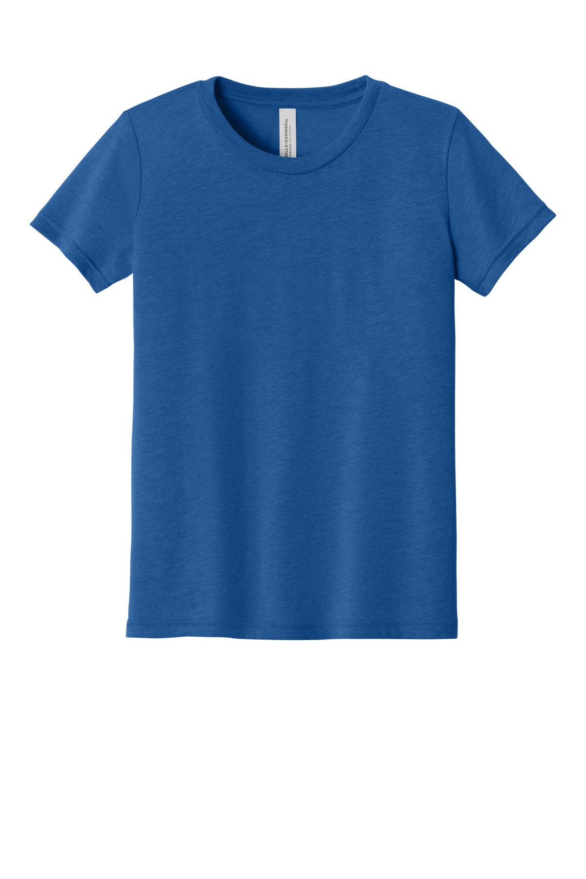 Blank youth triblend tee on hanger for DIY Printz custom apparel orders