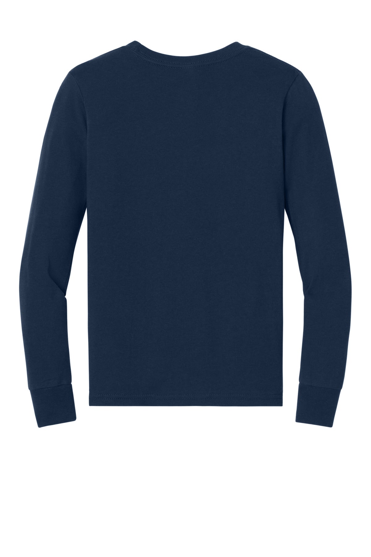 Youth jersey long sleeve tee folded flat product shot