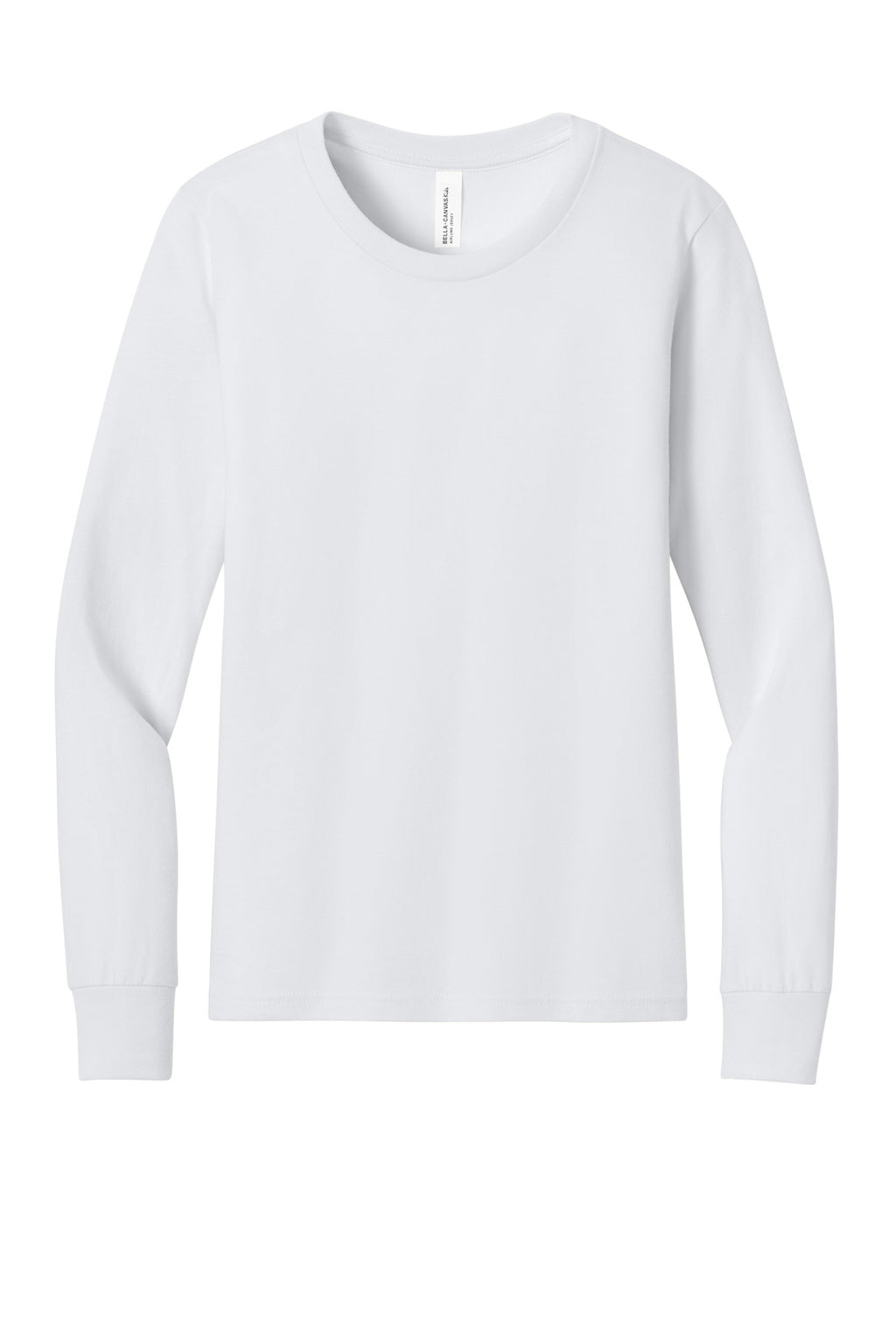 Airlume cotton youth long sleeve tee fabric texture close-up