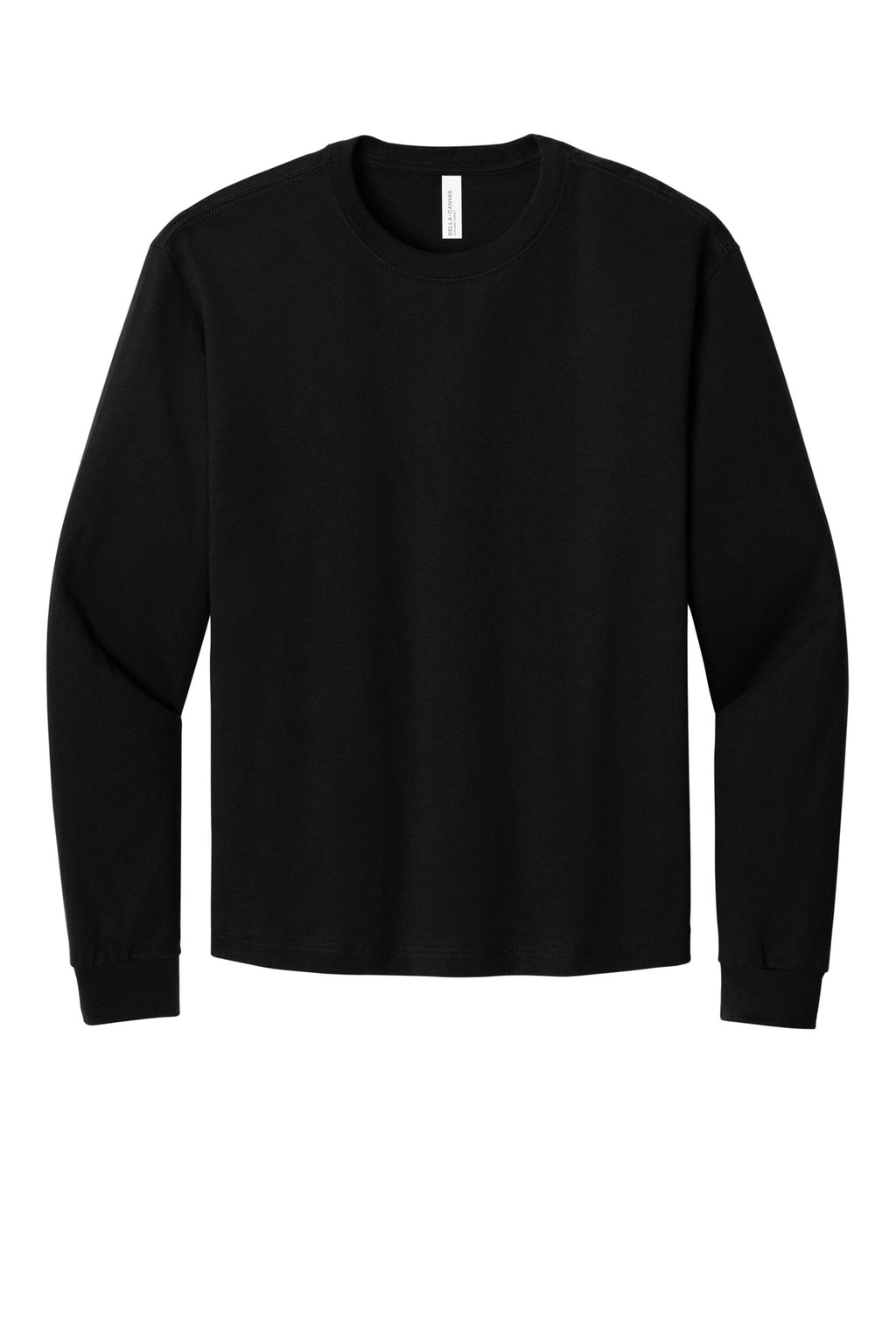 Unisex heavyweight long sleeve shirt flat lay for custom event shirts