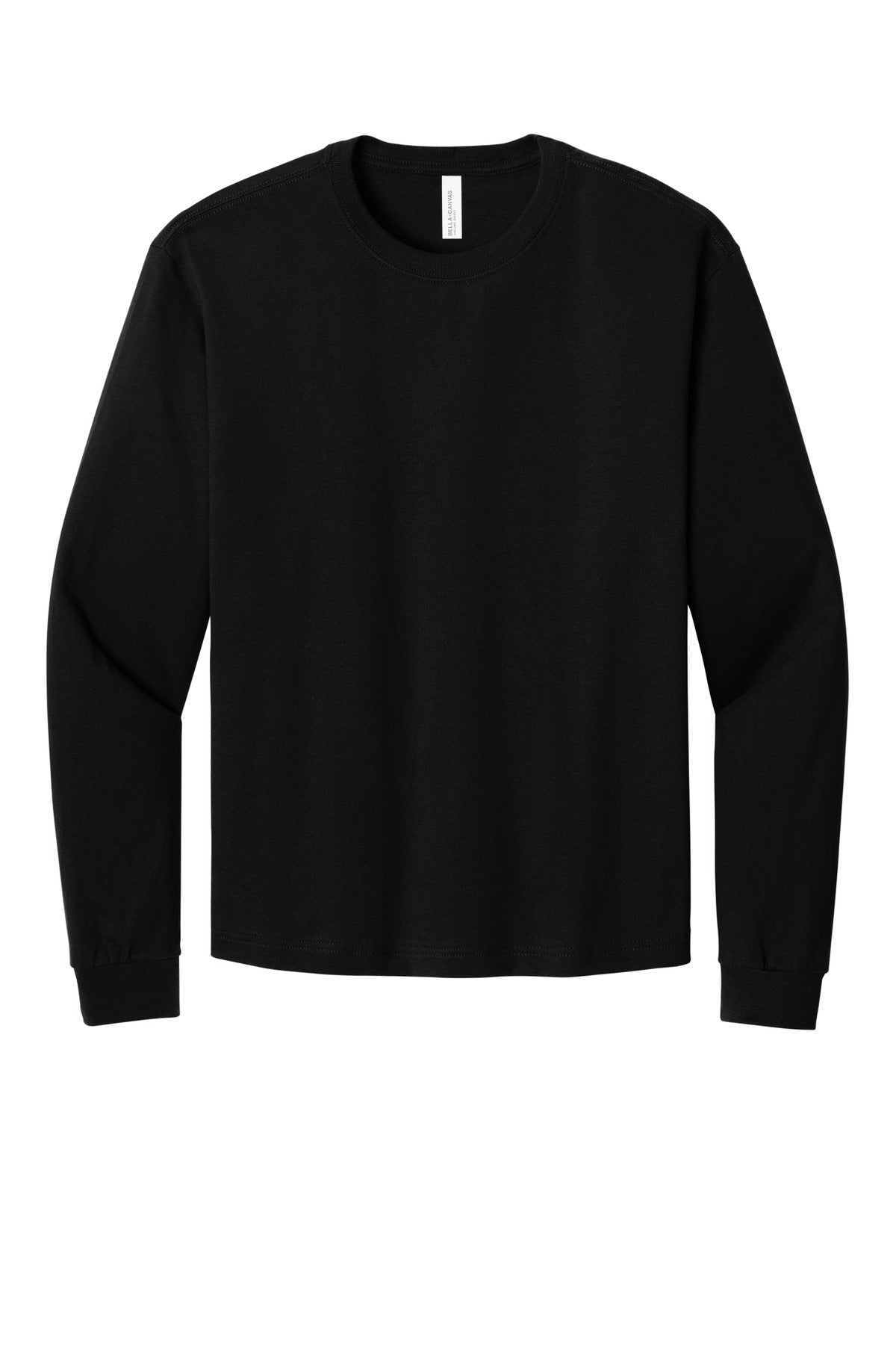 Unisex heavyweight long sleeve shirt flat lay for custom event shirts