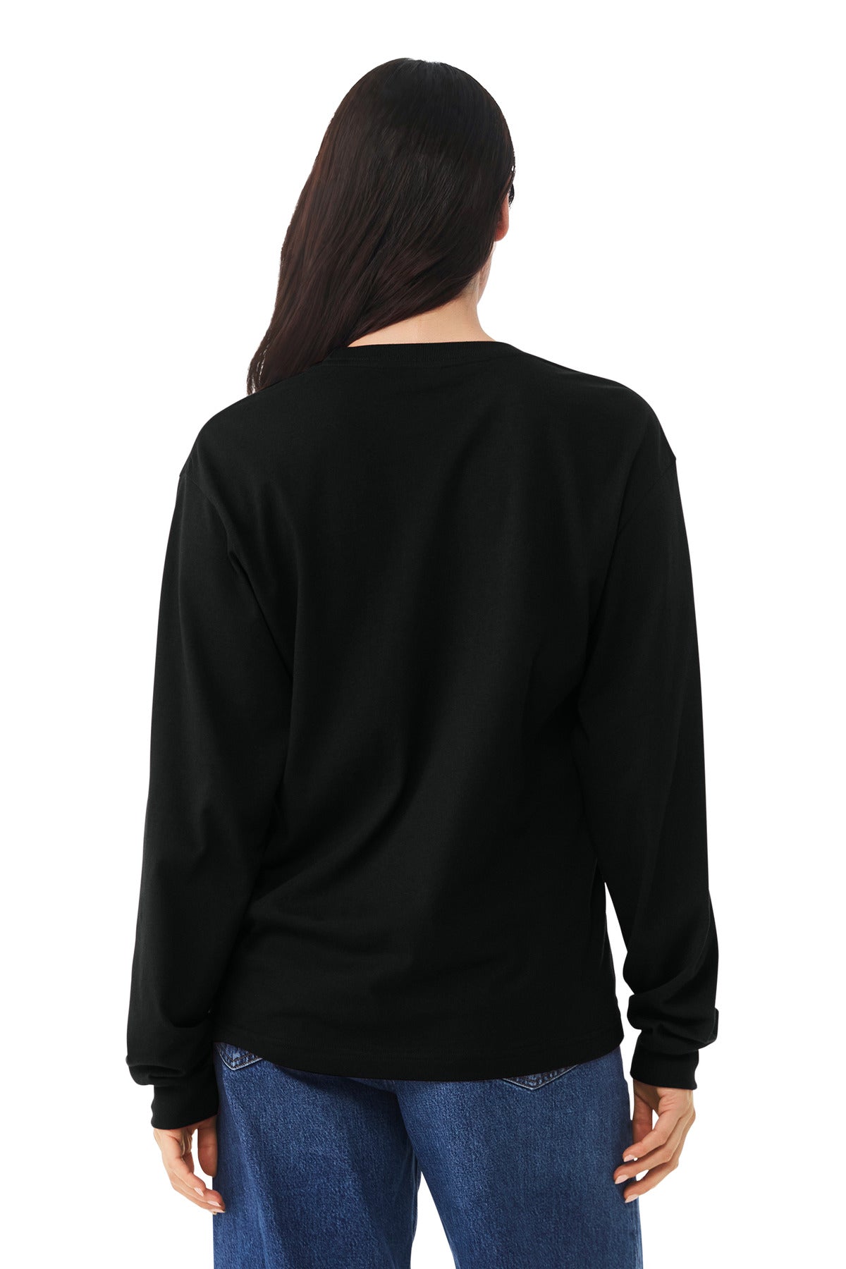 Blank long sleeve tee texture photo for DTG custom shirt buyers