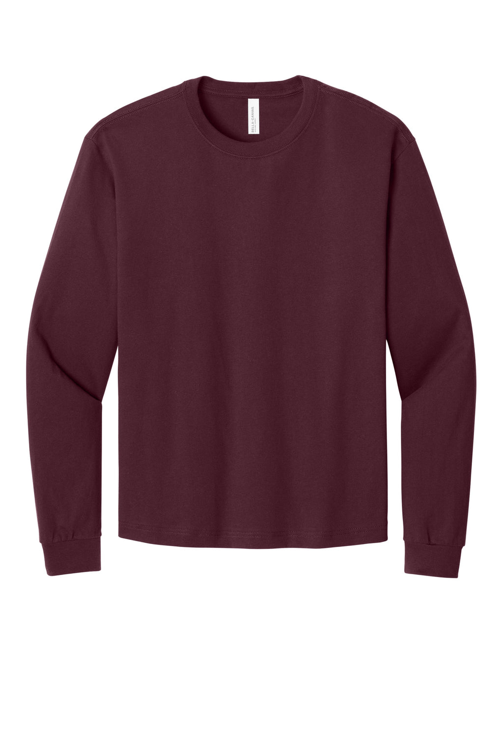 Blank unisex long sleeve tee for rush custom logo orders