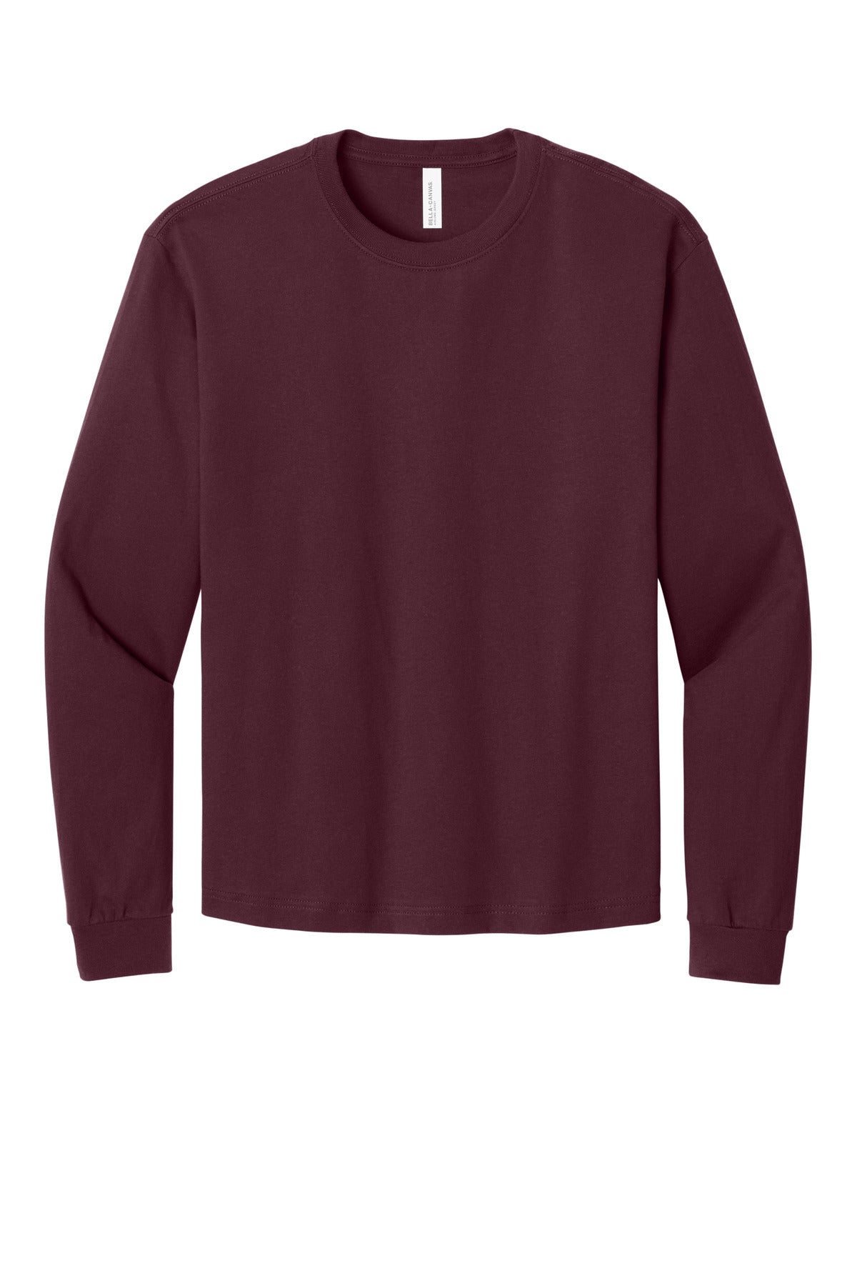 Blank unisex long sleeve tee for rush custom logo orders