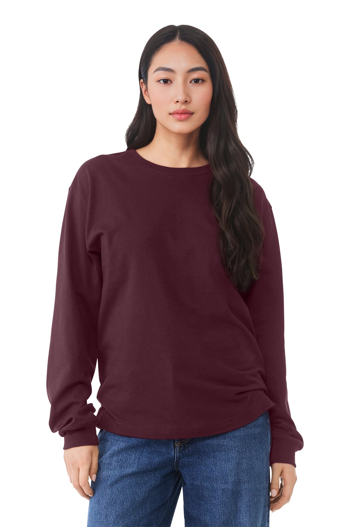 Premium heavyweight long sleeve shirt product image for custom apparel