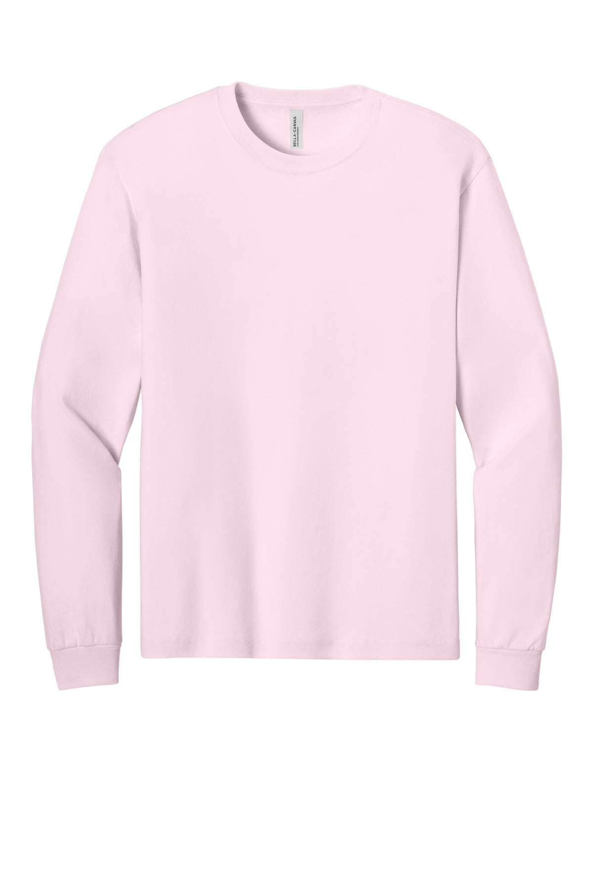 Boxy relaxed fit long sleeve tee for custom branded apparel