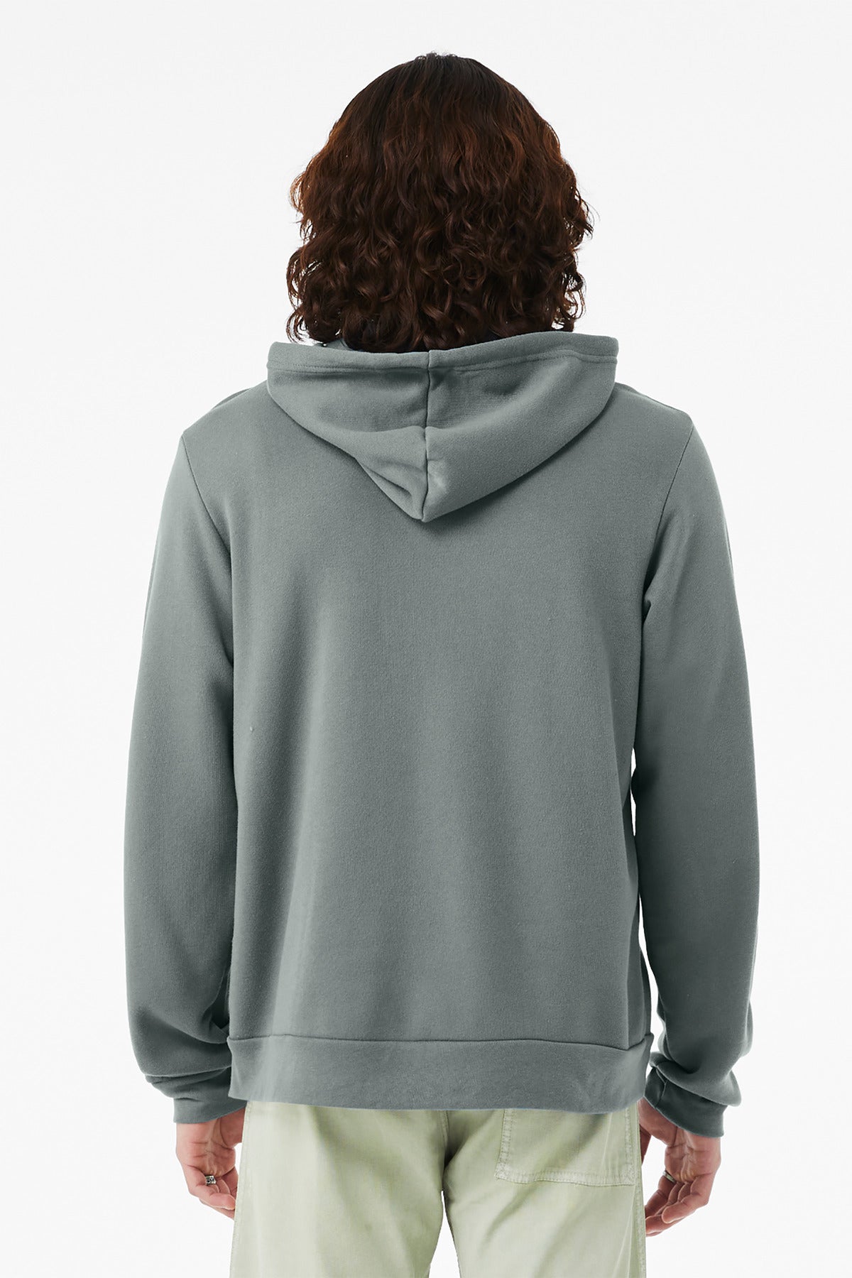 BELLA+CANVAS full-zip hoodie front photo for custom staff apparel