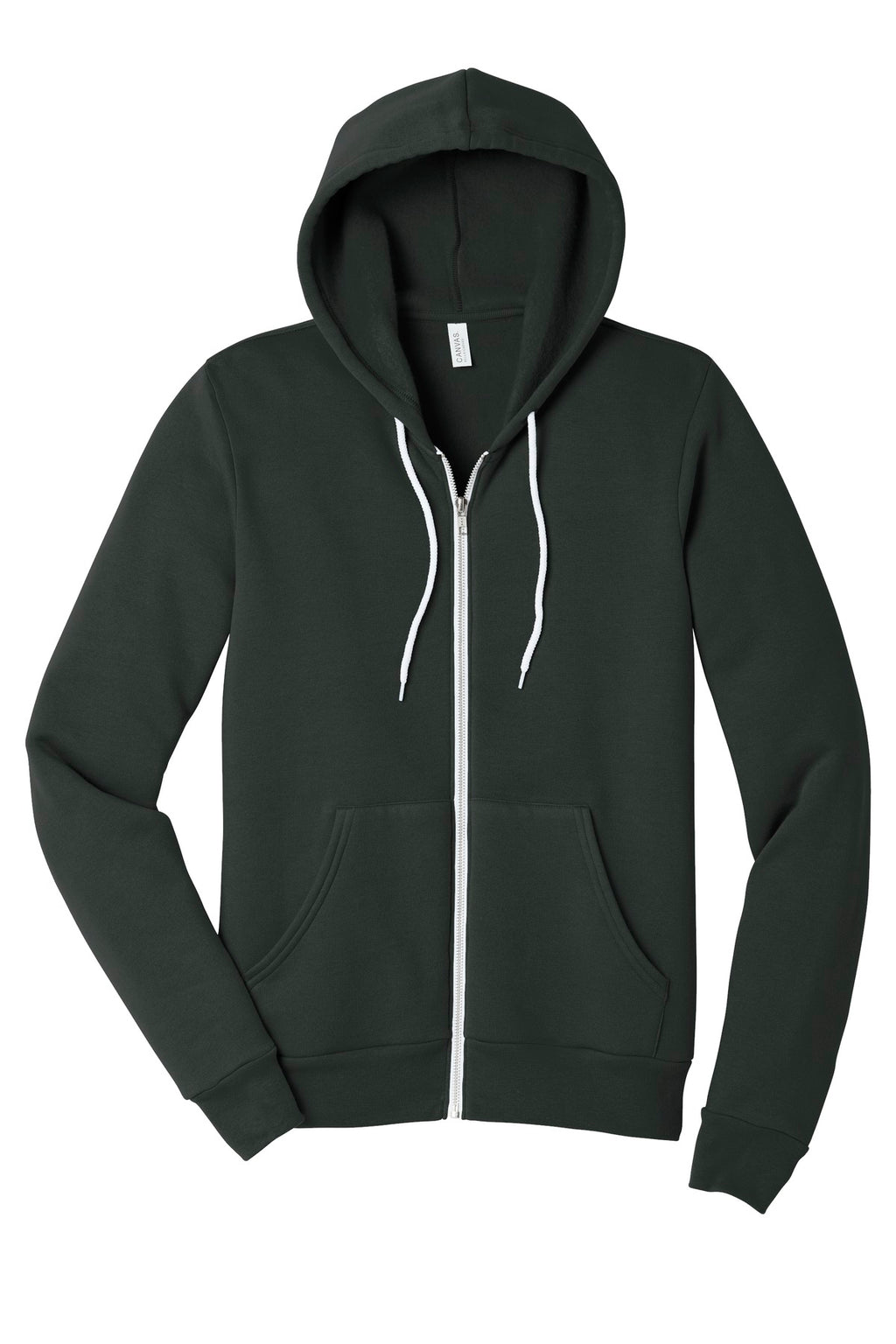 Front pouch pocket detail on BC3739 for custom hoodie printing