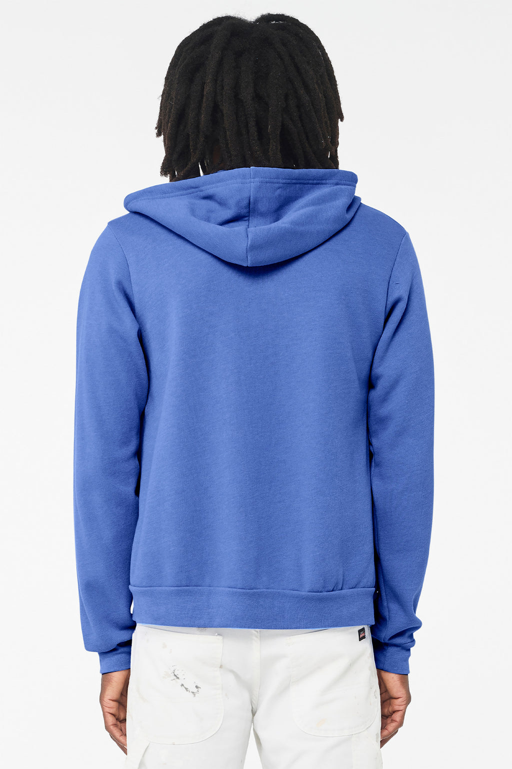 BELLA+CANVAS sponge fleece hoodie clean front for custom left chest art