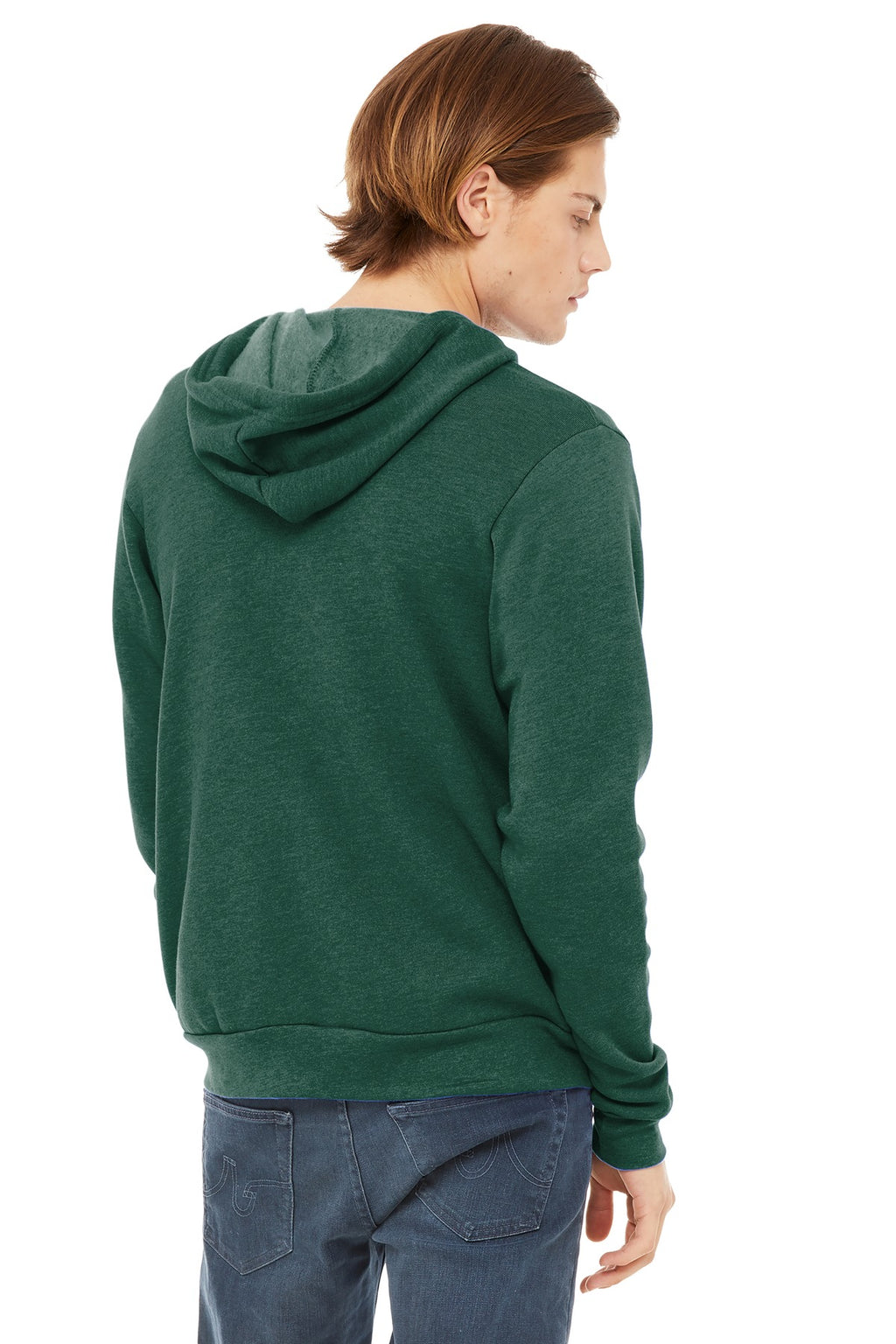 BELLA+CANVAS zip hoodie texture image for custom printed sweatshirts