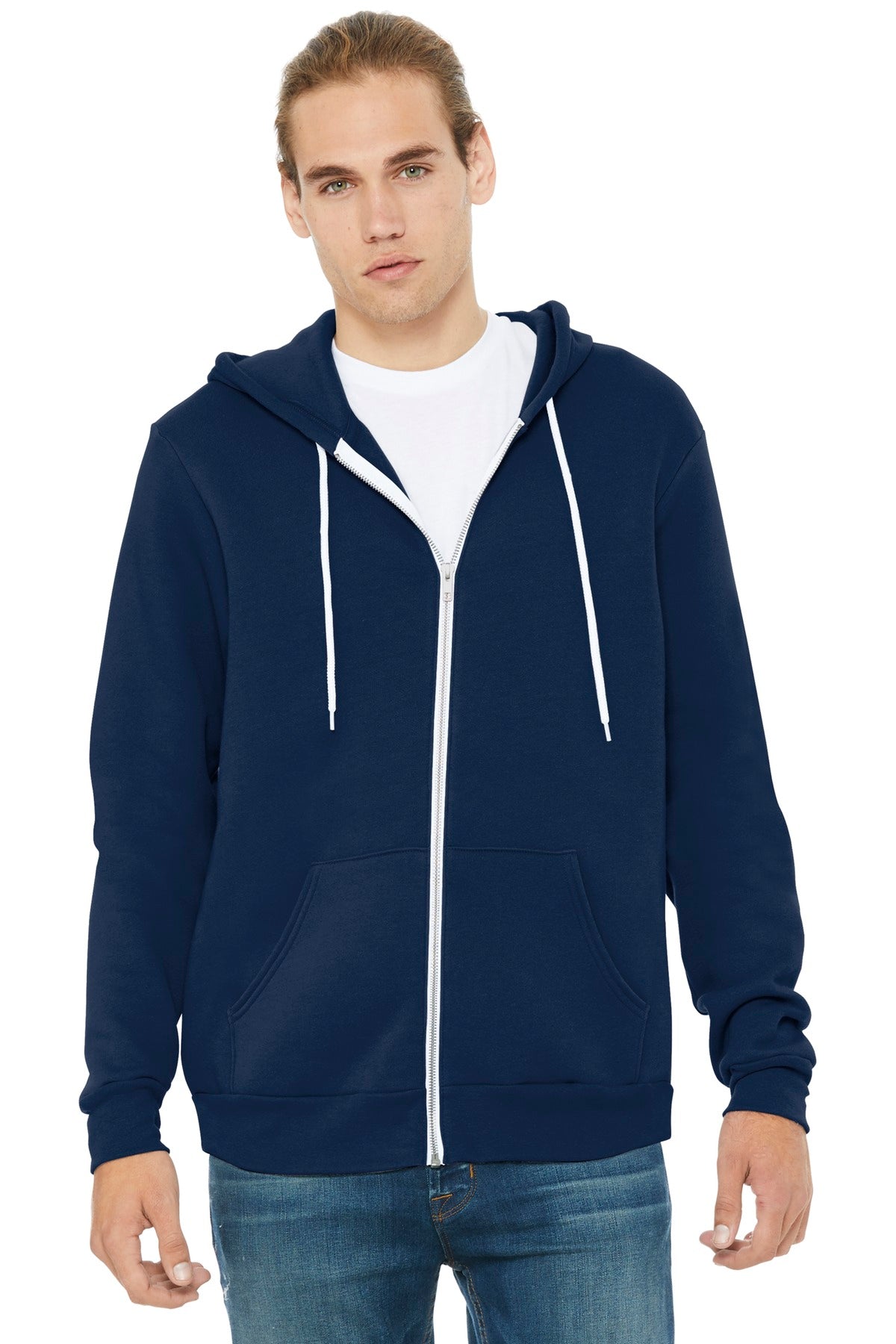 BELLA+CANVAS BC3739 front and side view for custom sweatshirt buyers