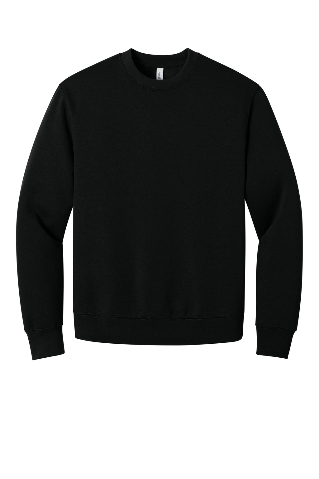 BELLA+CANVAS BC4711 front and side view for custom crewneck printing