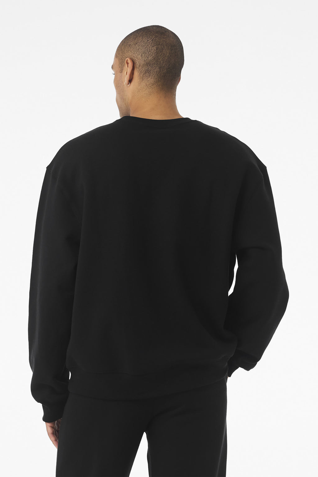 Heavyweight cotton poly sweatshirt texture close-up for DTF apparel orders