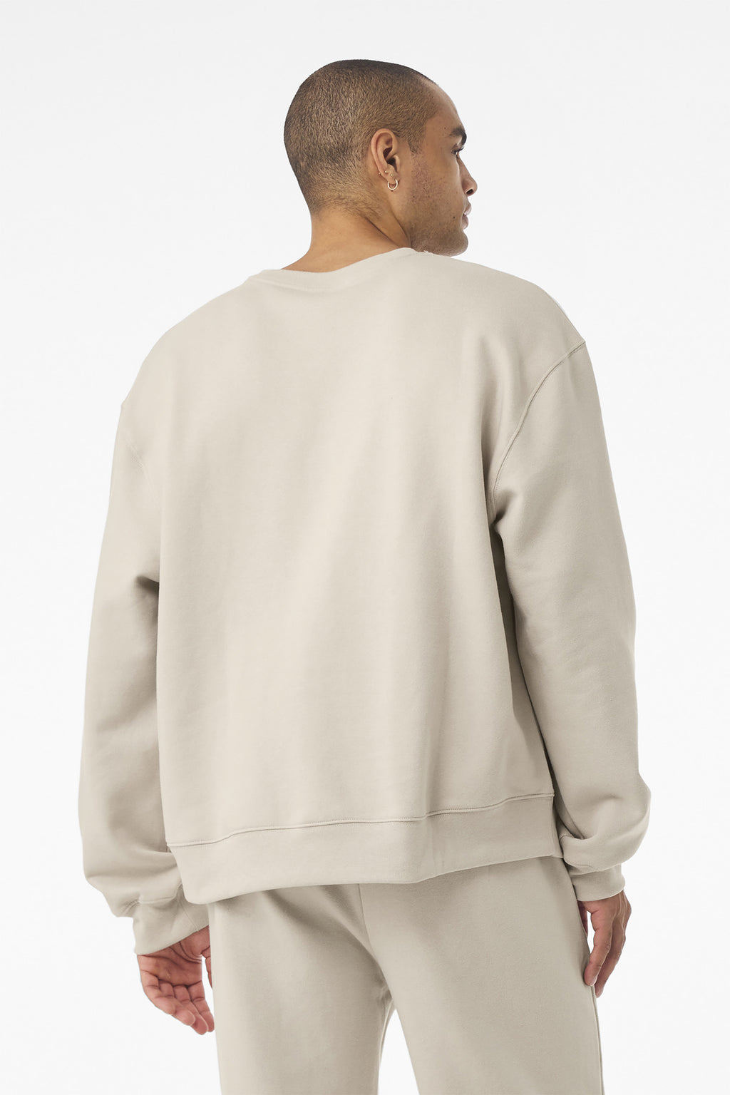 BC4711 heavyweight crewneck sweatshirt back view for custom sweatshirt orders