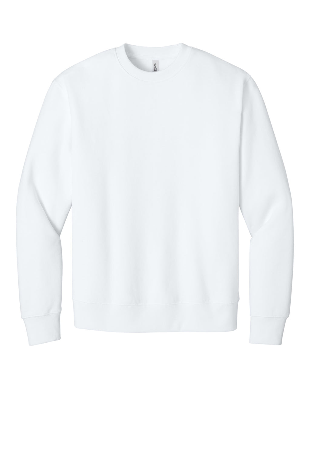 Blank unisex crewneck close-up for premium custom sweatshirt branding
