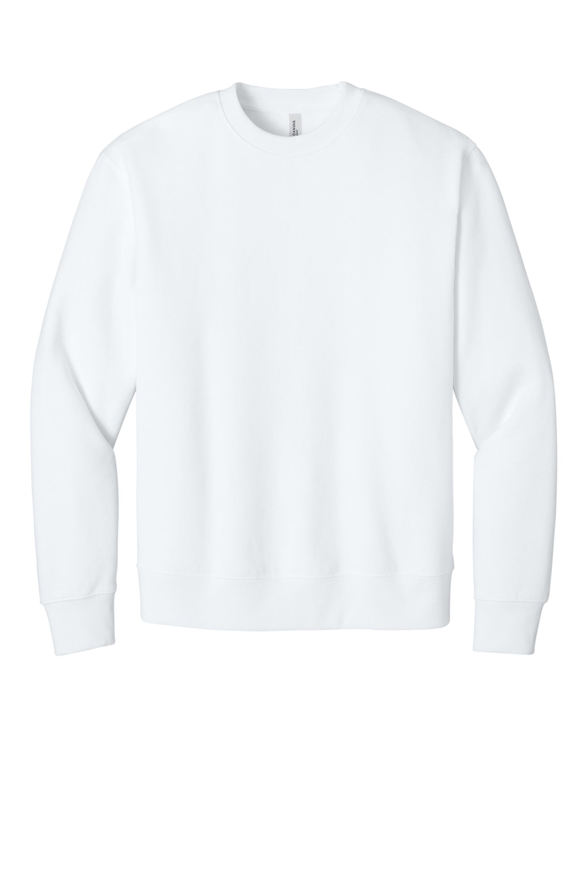 Blank unisex crewneck close-up for premium custom sweatshirt branding