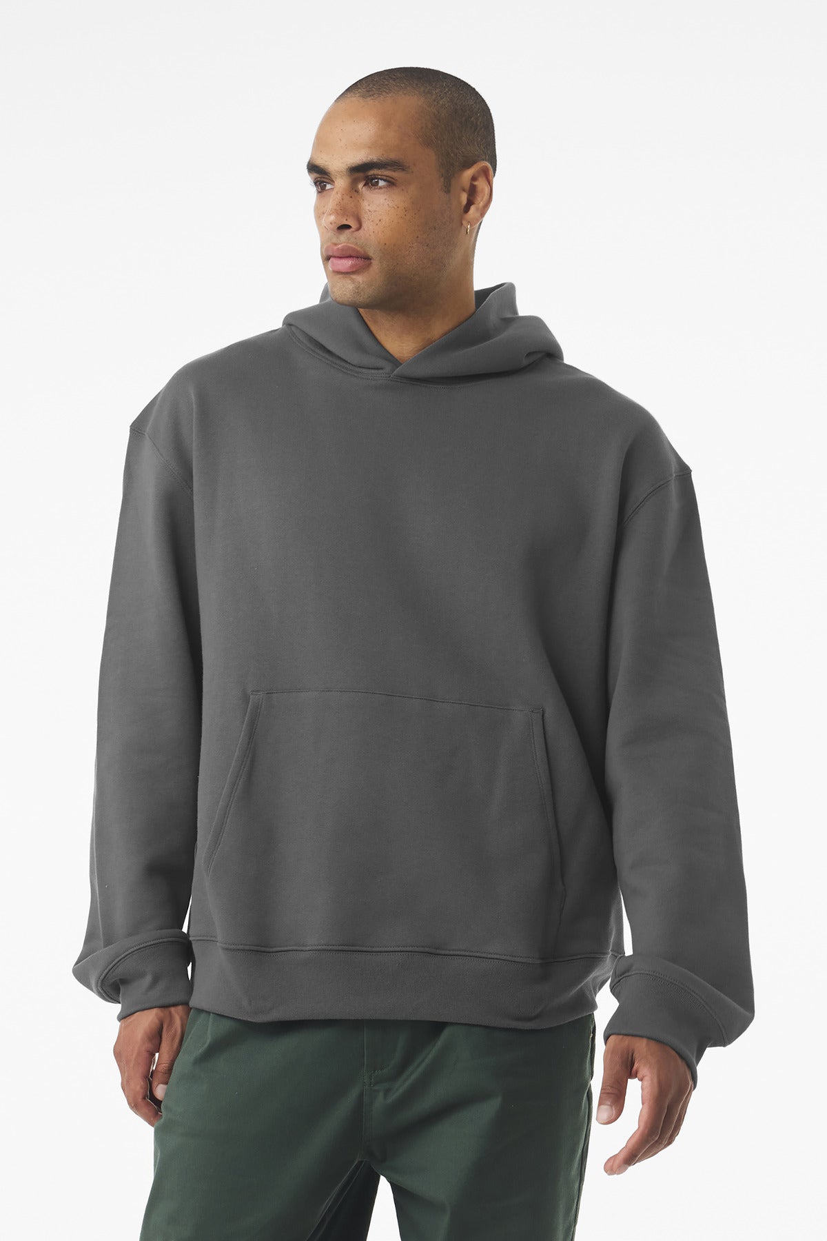 BC4719 fleece hoodie texture close-up
