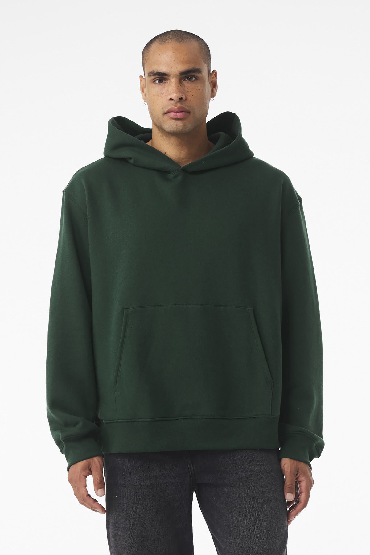 BELLA+CANVAS hoodie kangaroo pocket detail
