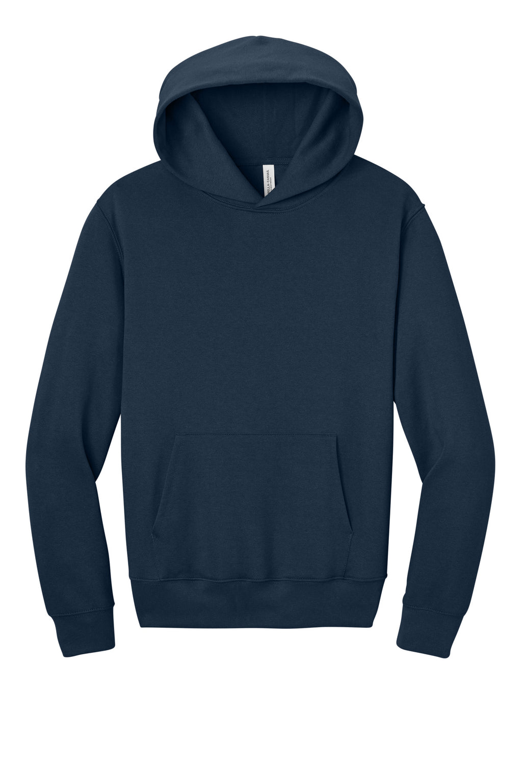 Navy BC4719 pullover hoodie folded view