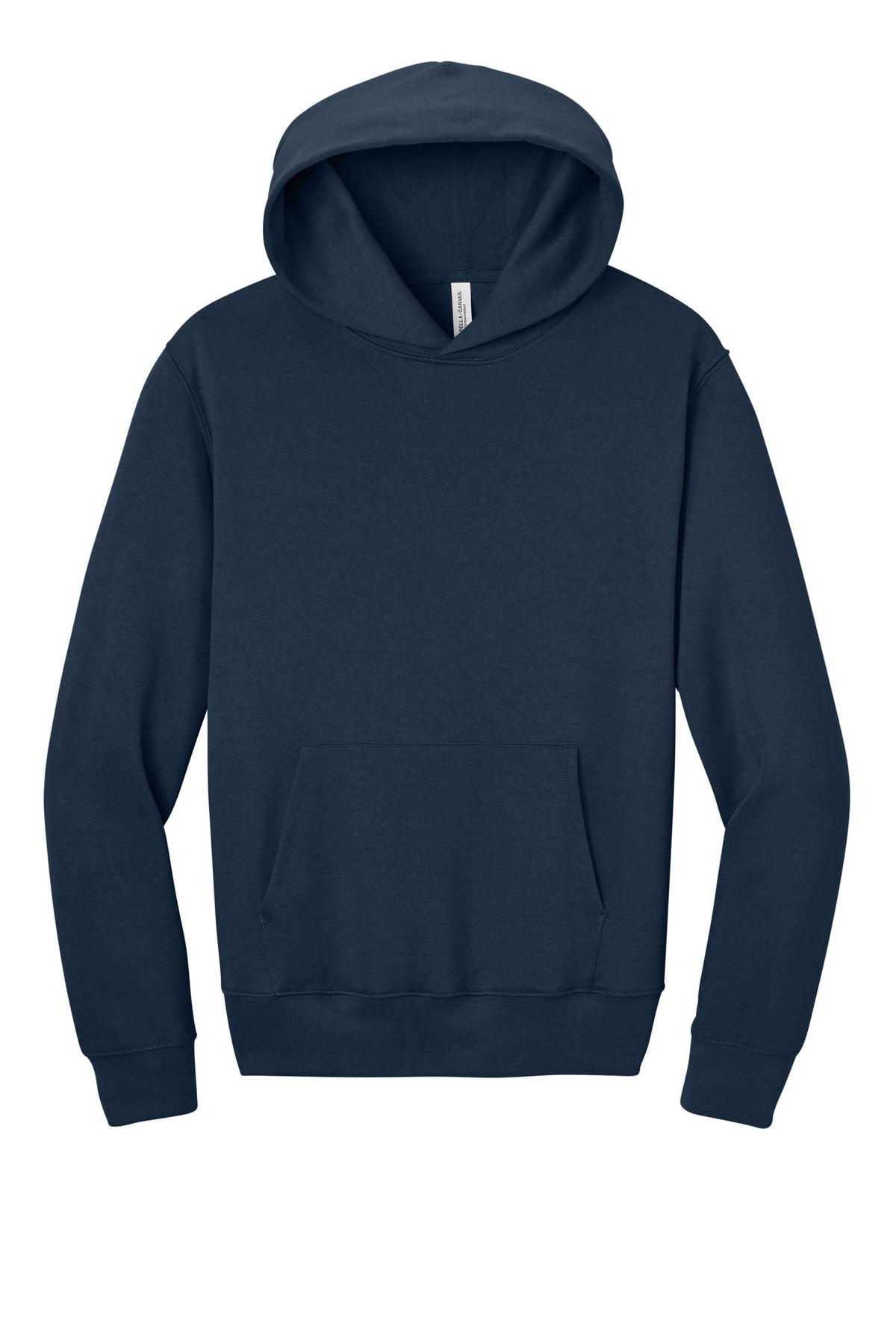 Navy BC4719 pullover hoodie folded view