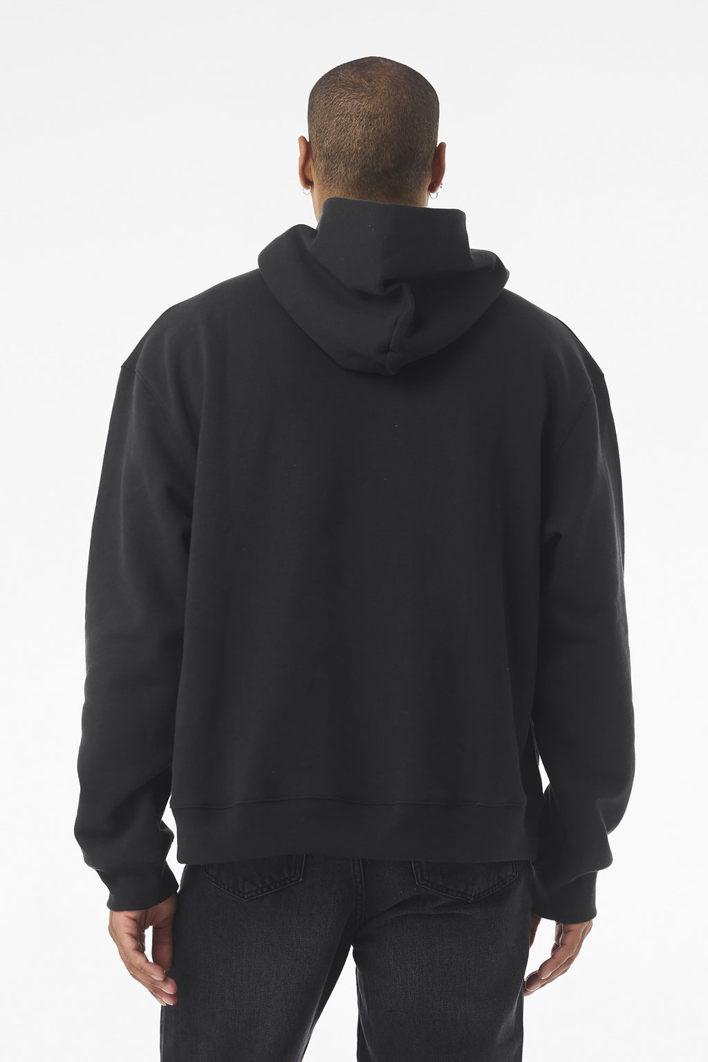 Custom left chest logo on BC4719 hoodie mockup