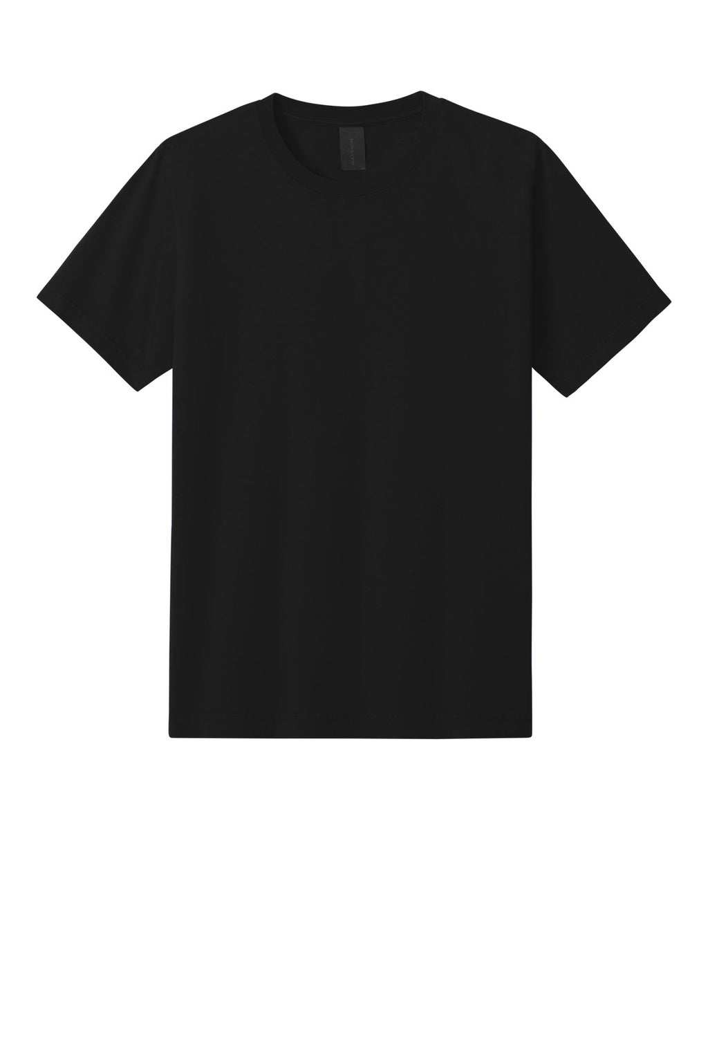 Blank garment-dyed tee model shot for rush order custom apparel