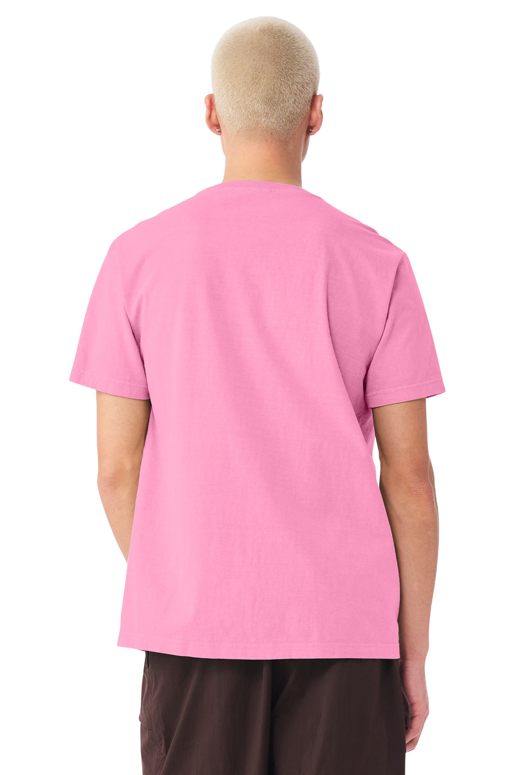Premium blank t-shirt on model for DIY Printz same day custom tees