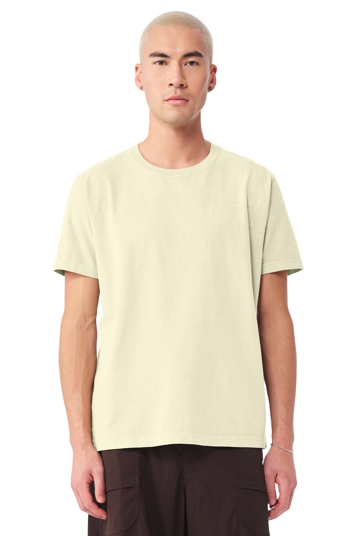 Unisex blank v-neck t-shirt for rush order custom printing