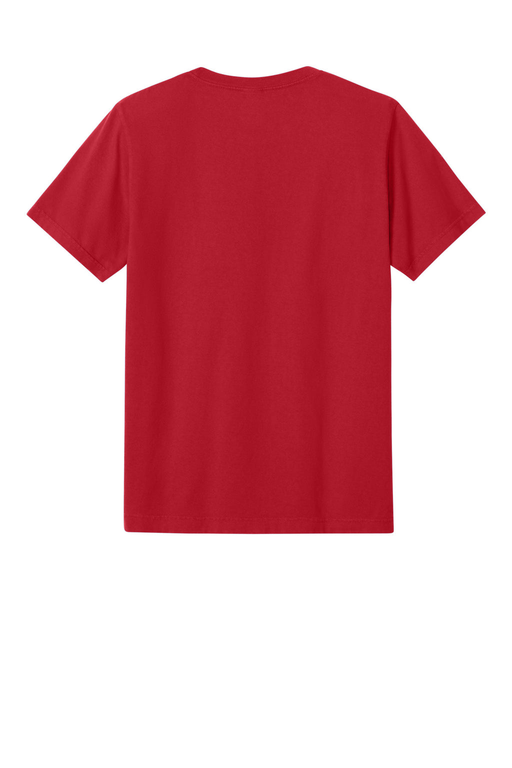 Print-ready blank tee folded flat for same day custom shirts