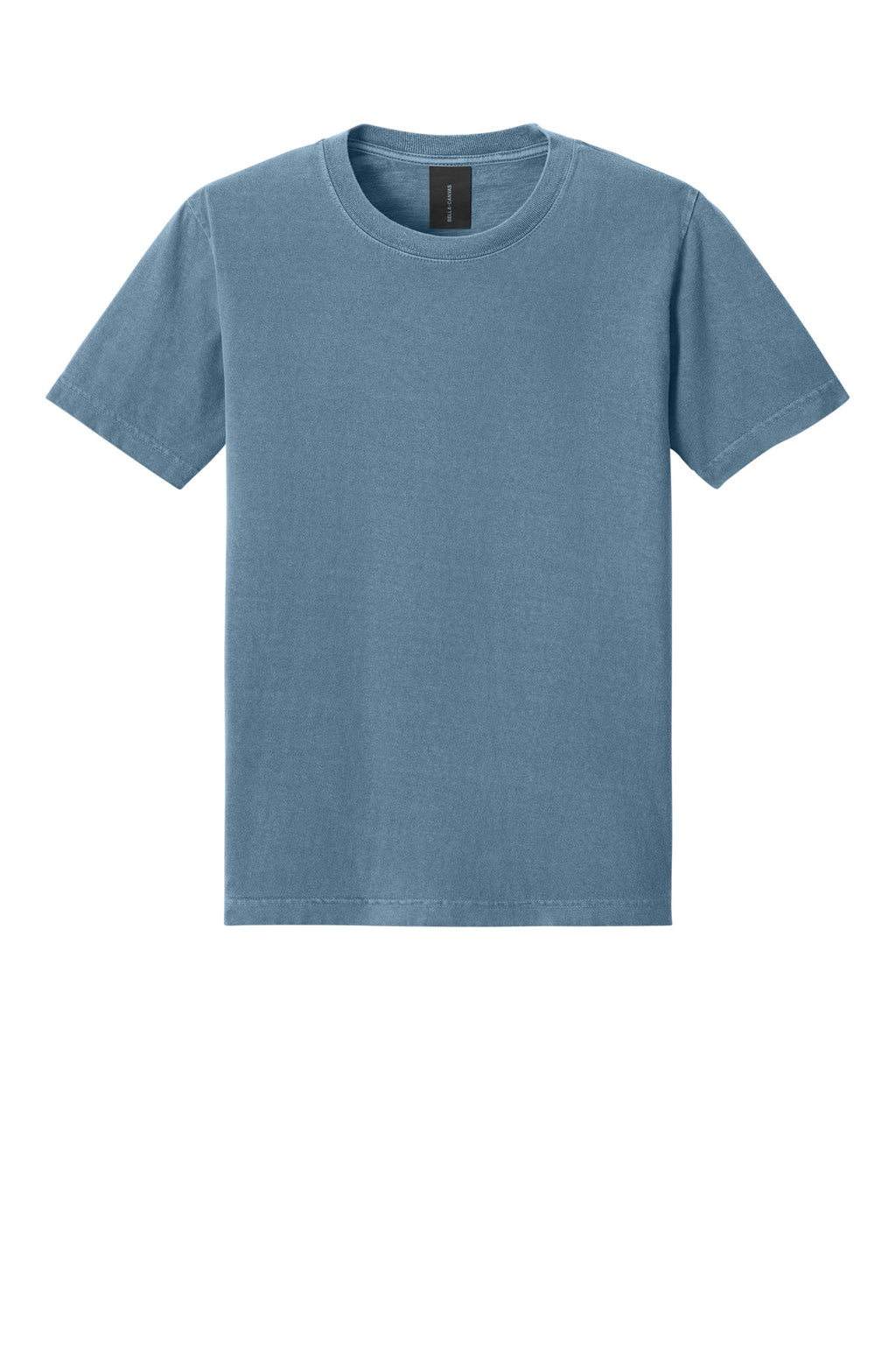 Blank premium cotton tee front angle for same day custom tees