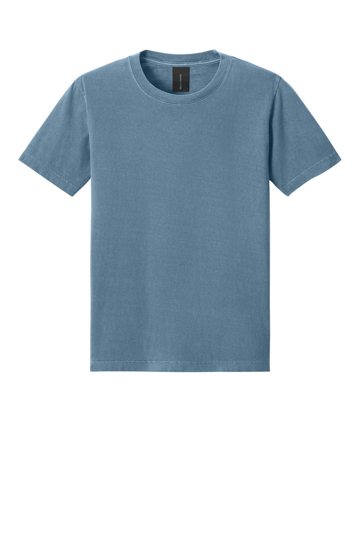 Blank premium cotton tee front angle for same day custom tees
