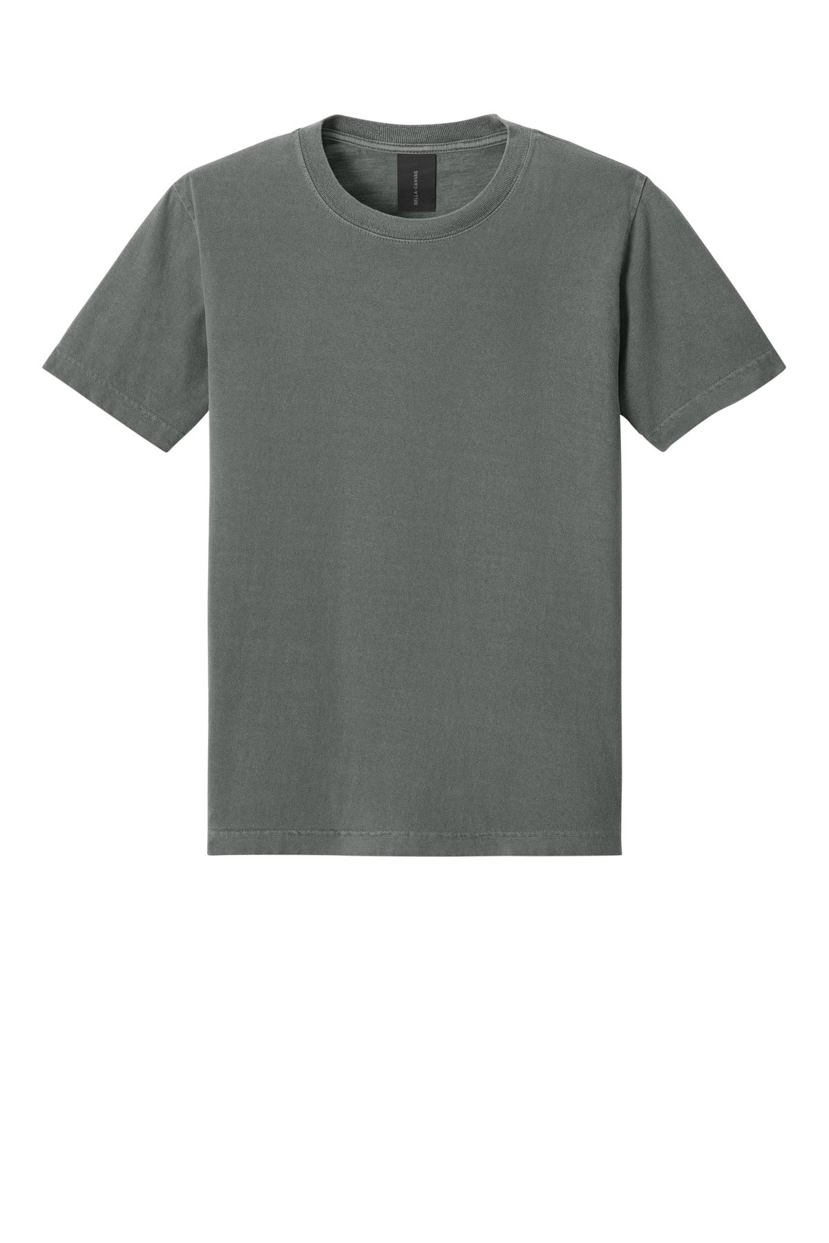 Blank heather tee back view for same day DTG t-shirts