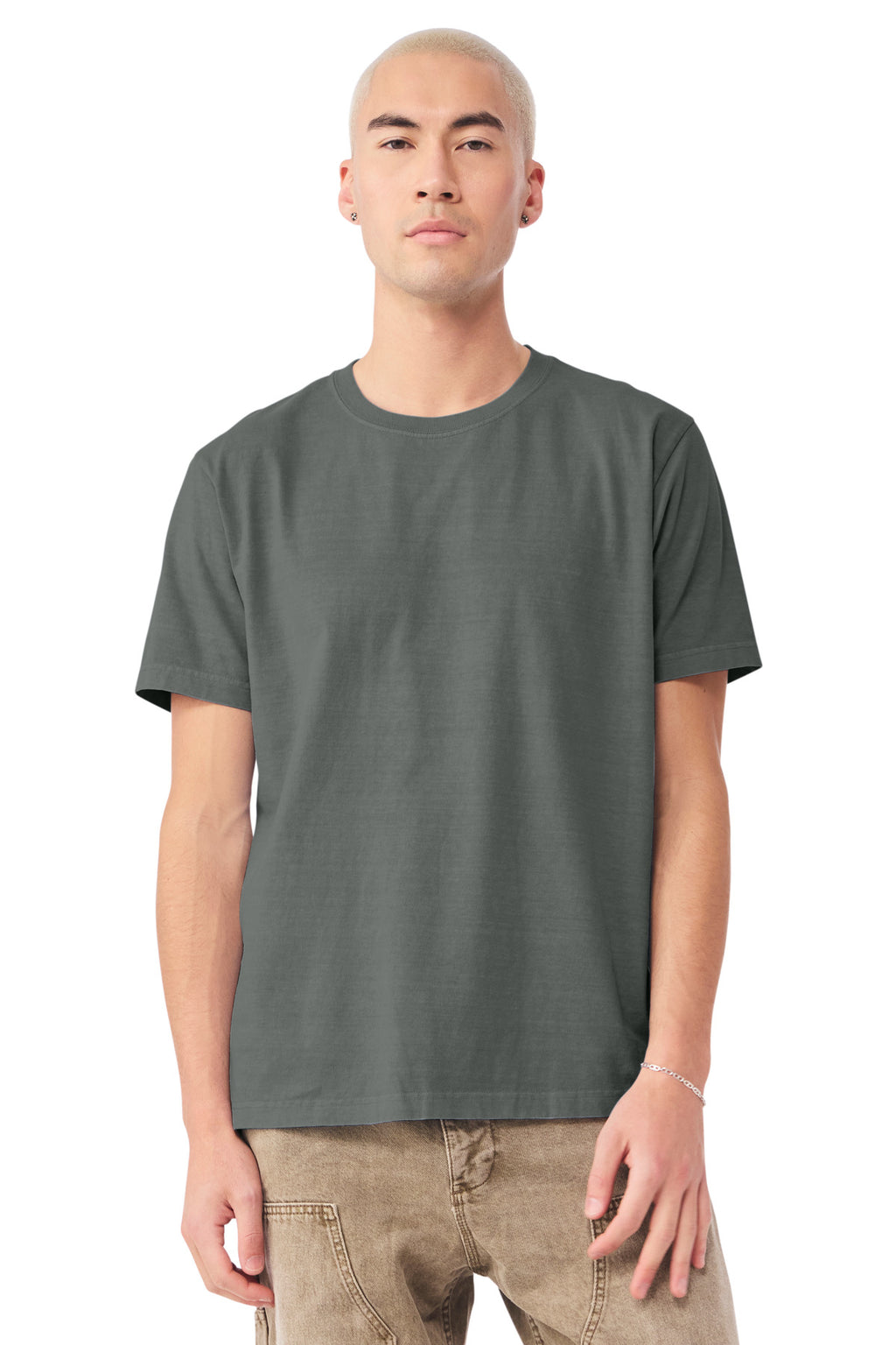 Blank relaxed-fit tee product photo for DTF transfer printing