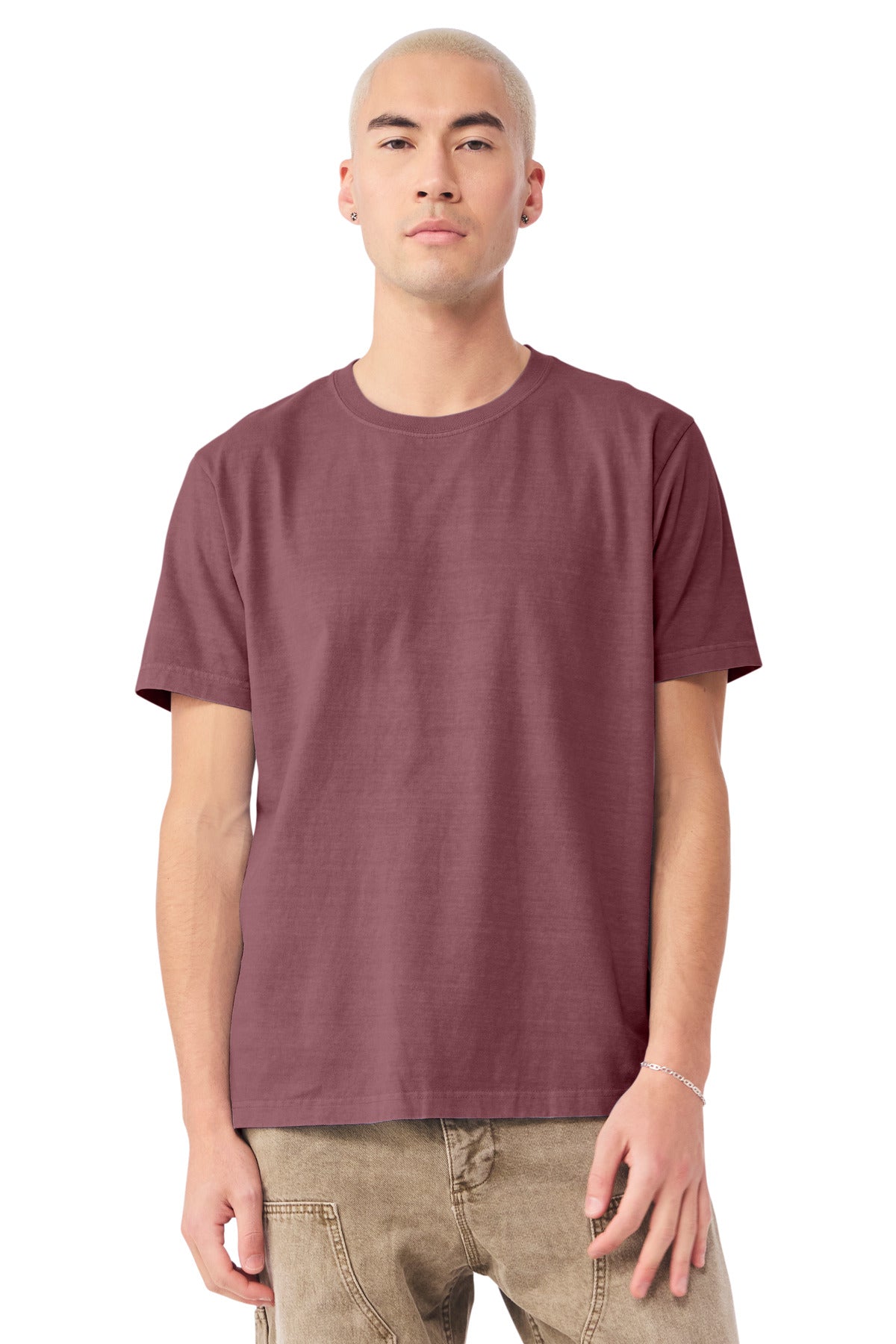 Blank unisex cotton shirt side angle for fast DTG shirt service