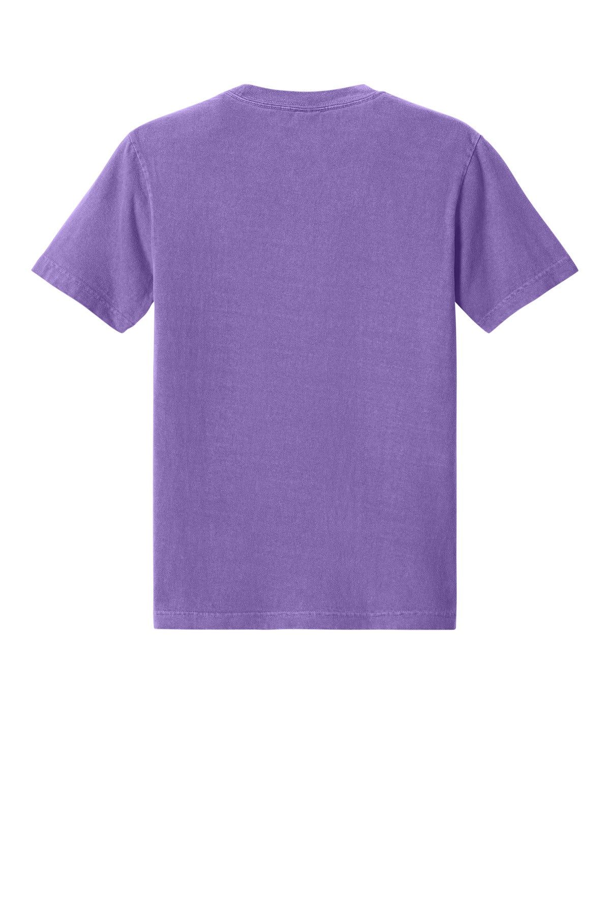 Blank premium heavy tee close-up for fast custom apparel service