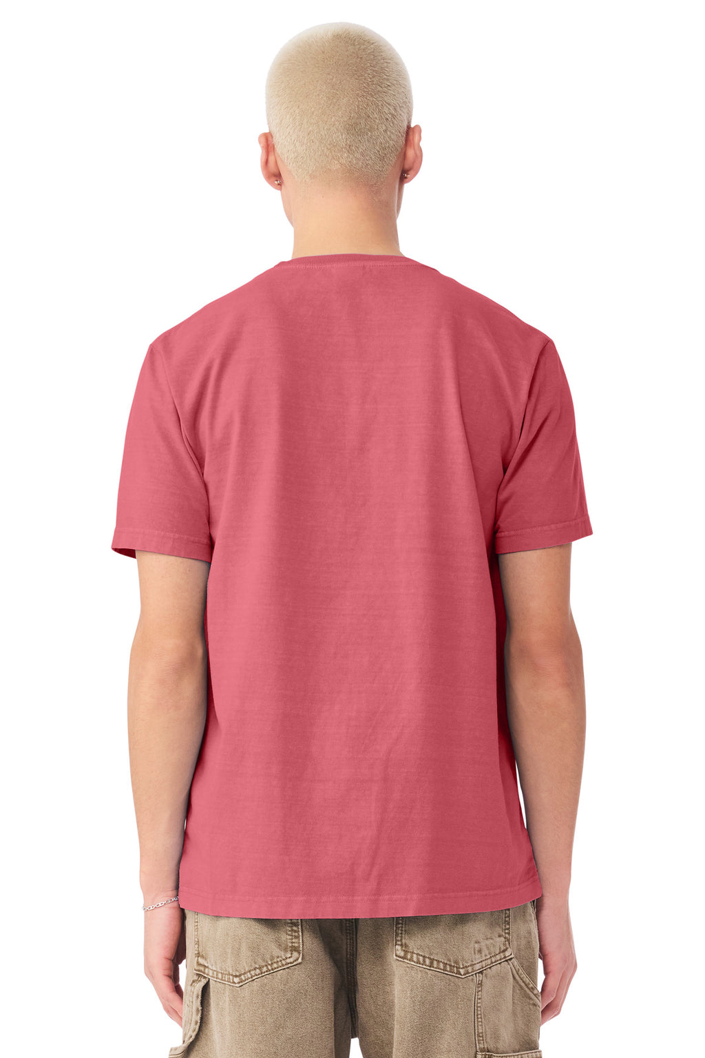 Blank soft jersey tee front view for rush custom shirt service